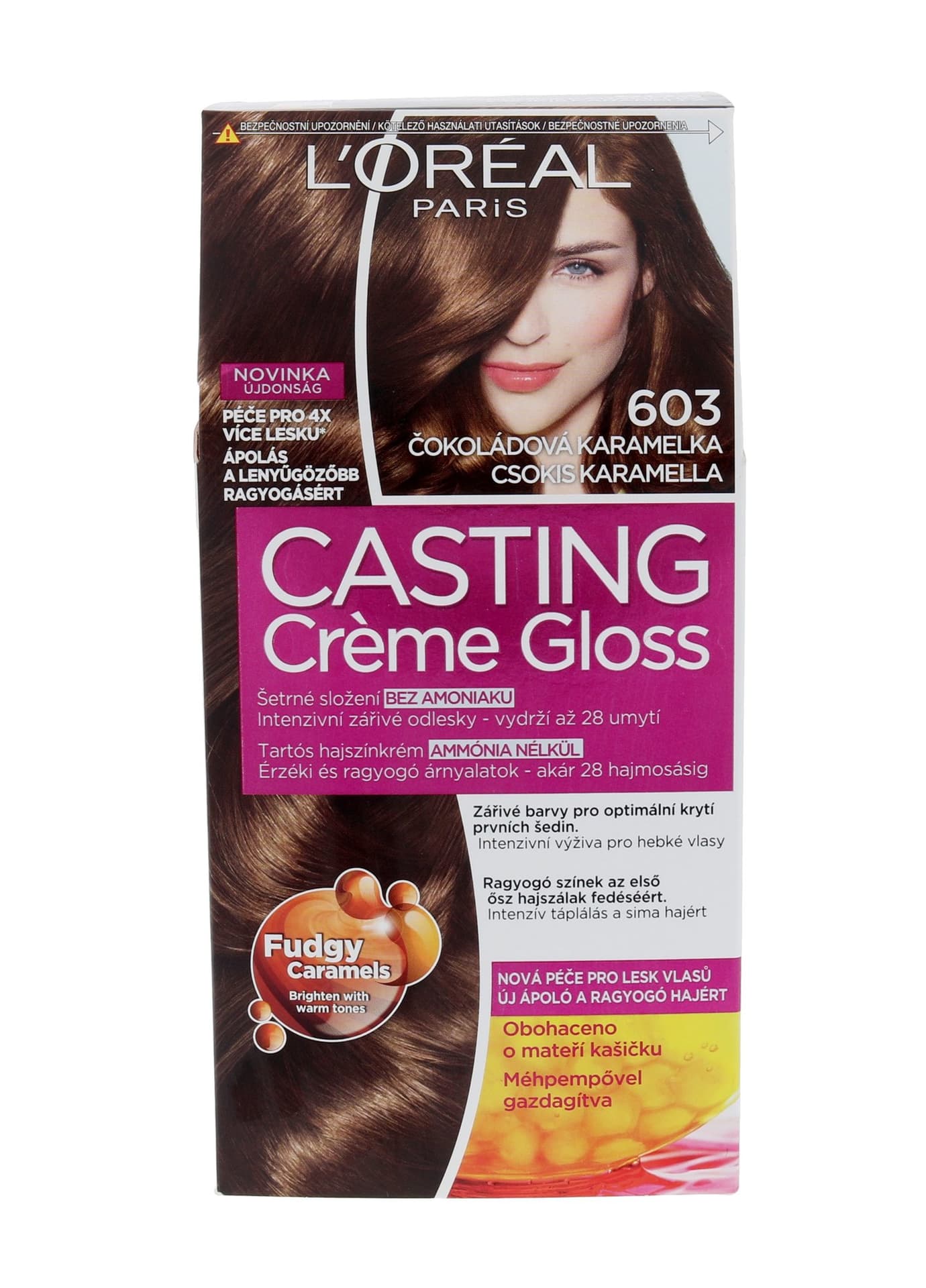 

L´Oréal Paris 603 Chocolate Caramel Casting Creme Gloss Farba do włosów 48ml (W)