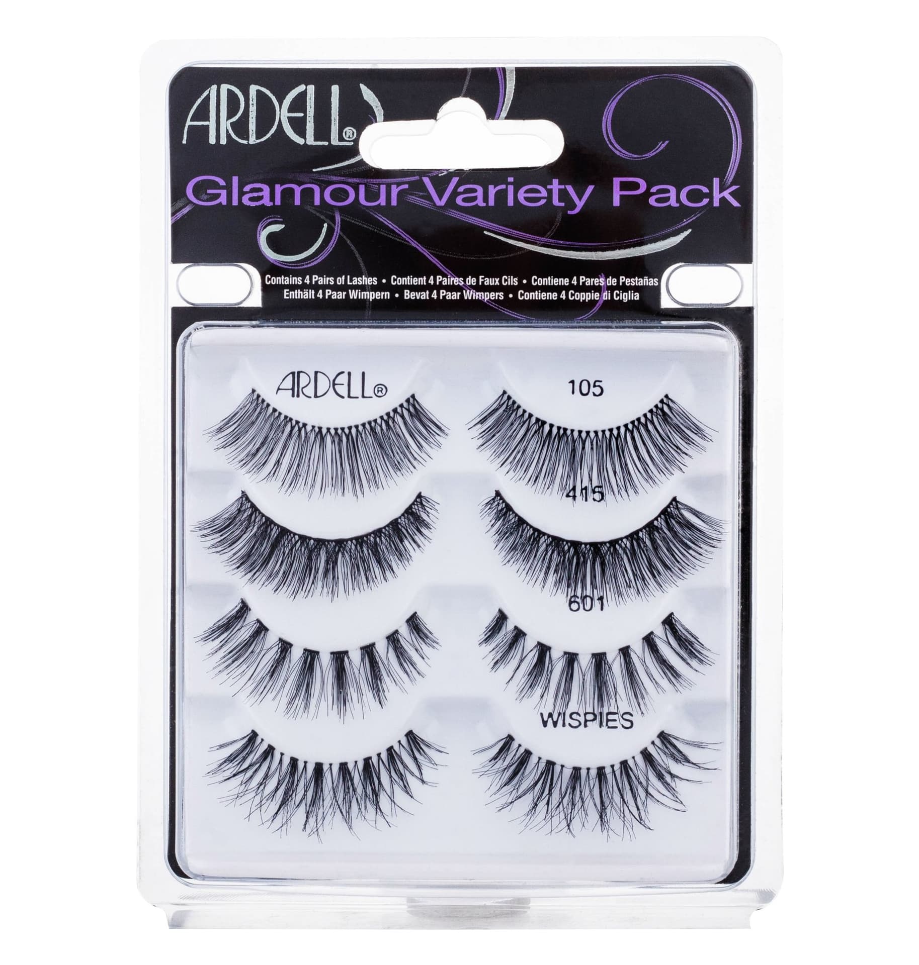 

Ardell Black 105 Glamour Sztuczne rzęsy 1 szt Sztuczne rzęsy 1 para + Sztuczne rzęsy 415 1 para + Sztuczne rzęsy Glamour 601 1 para + Sztuczne rzęsy Glamour Wispies 1 para (W)