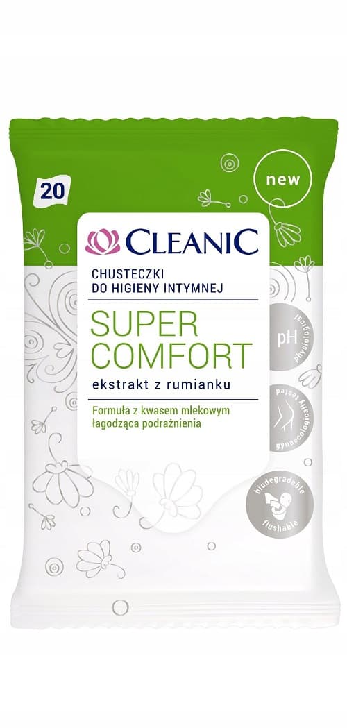 

Cleanic Camomile Super Comfort Kosmetyki do higieny intymnej 20 szt (W)