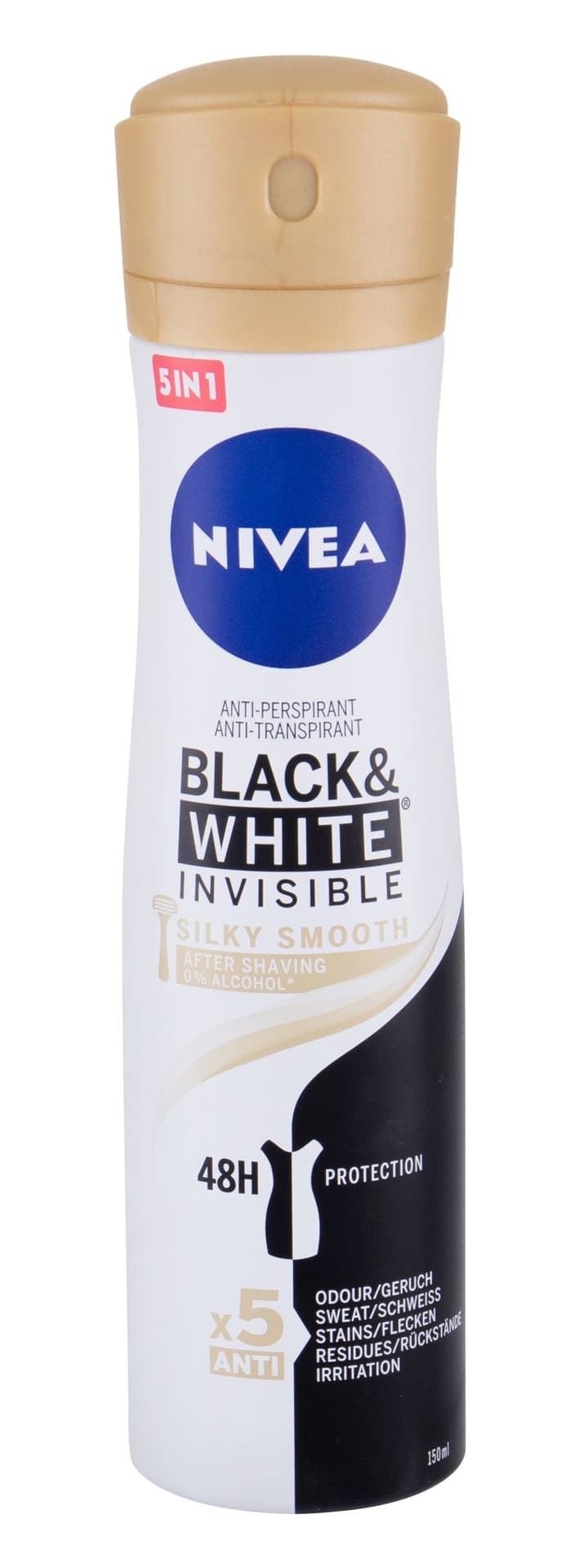 

Nivea Silky Smooth Black White Invisible 48h Antyperspirant 150ml (W)