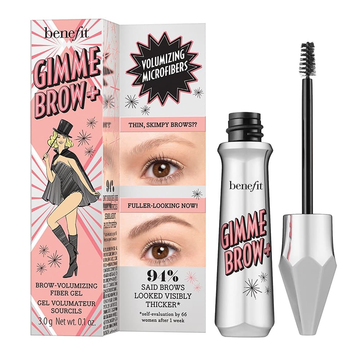 

Benefit 3 Neutral Light Brown Brow-Volumizing Gimme Brow+ Żel i pomada do brwi 3g (W)