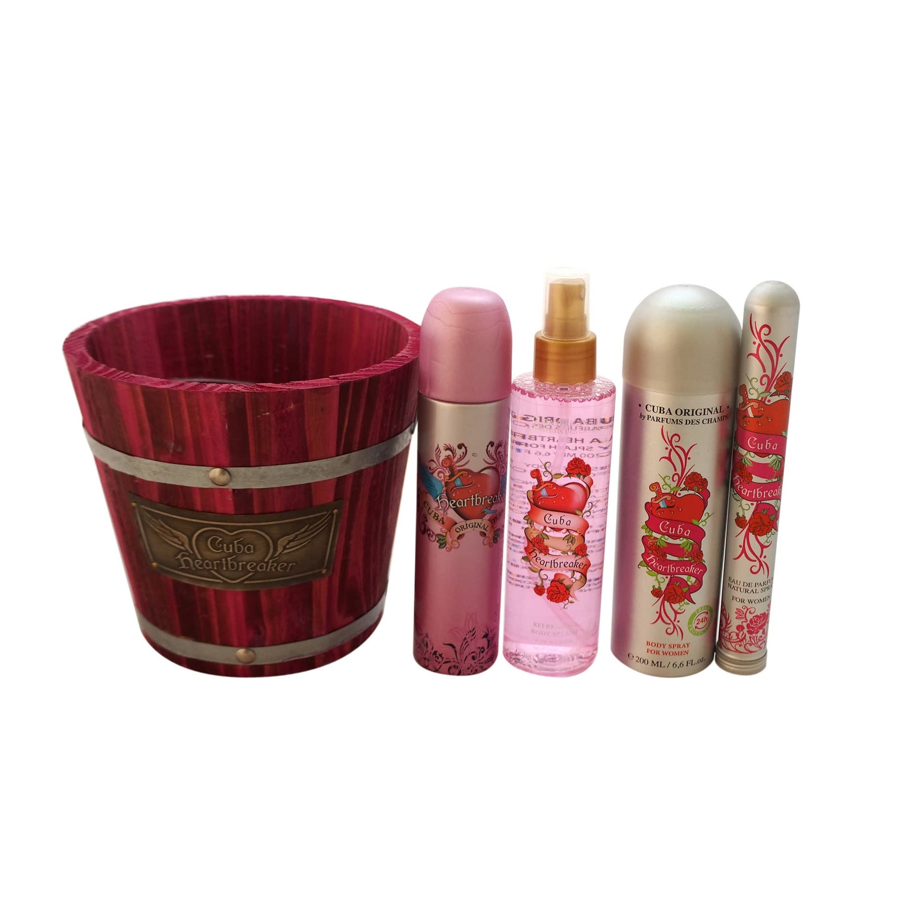 

Cuba Heartbreaker EDP 100ml EDP 100ml + dezodorant 200ml + Sprej do ciała 200ml + EDP 35ml (W)