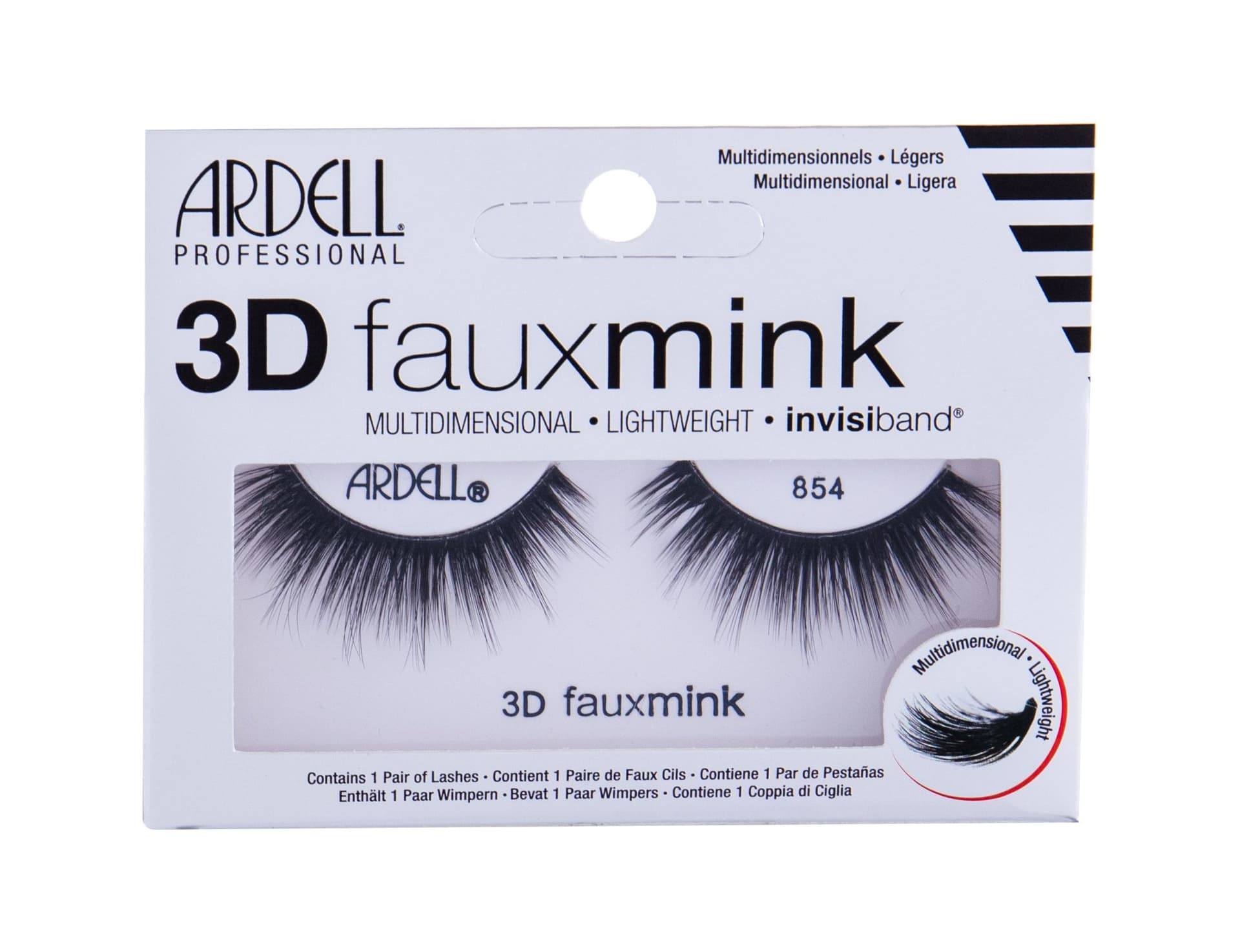 

Ardell Black 854 3D Faux Mink Sztuczne rzęsy 1 szt (W)