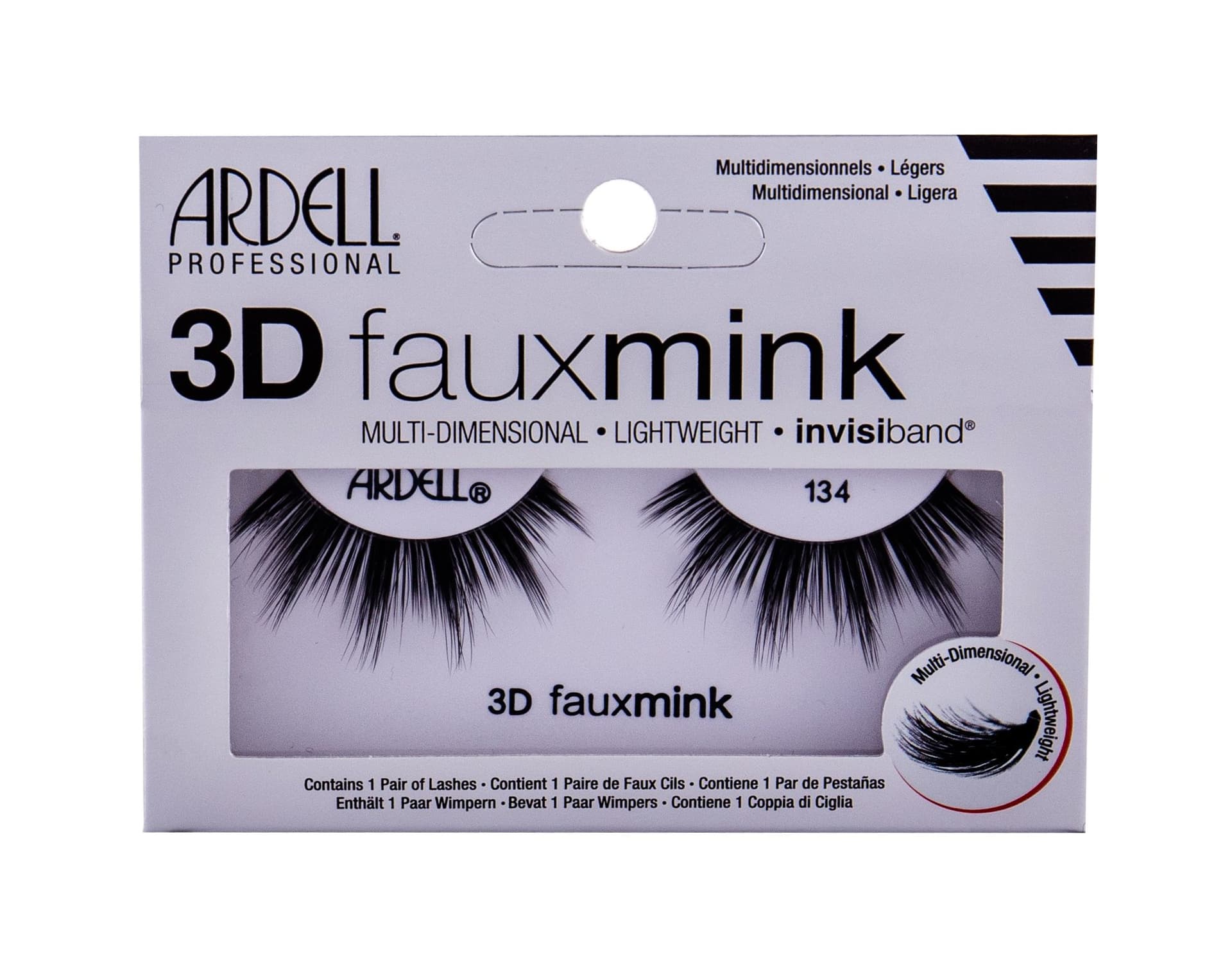 

Ardell Black 134 3D Faux Mink Sztuczne rzęsy 1 szt (W)