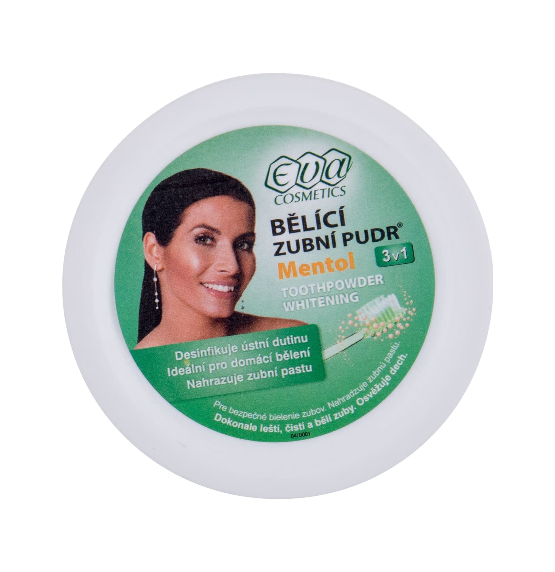 

Eva Cosmetics Mentol Whitening Toothpowder 3in1 Wybielanie zębów 30g (U)