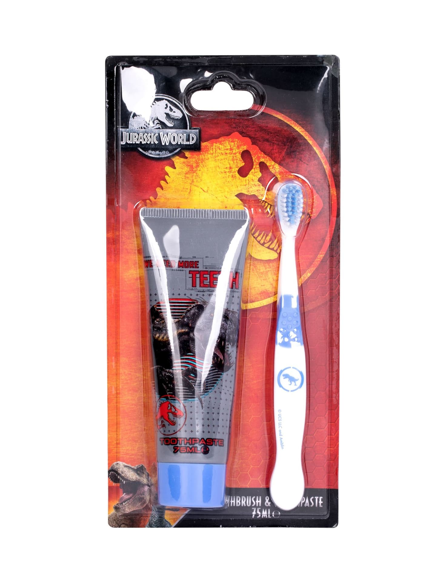 

Universal Jurassic World Szczoteczka do zębów 1 szt Szczoteczka do zębów 1 szt + Pasta do zębow 75ml (K)