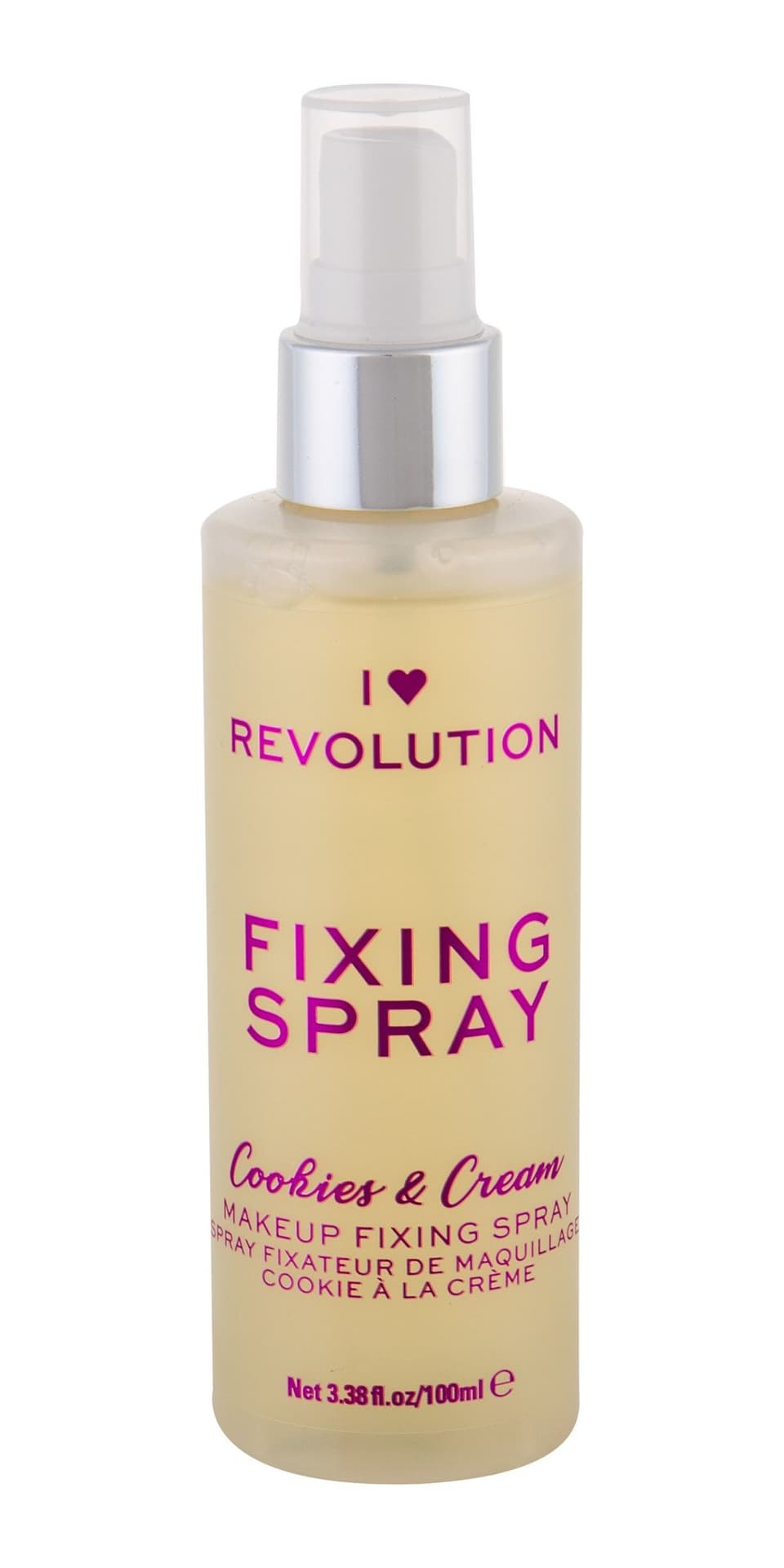 

Makeup Revolution London Fixing Spray I Heart Revolution Cookies Cream Utrwalacz makijażu 100ml (W)