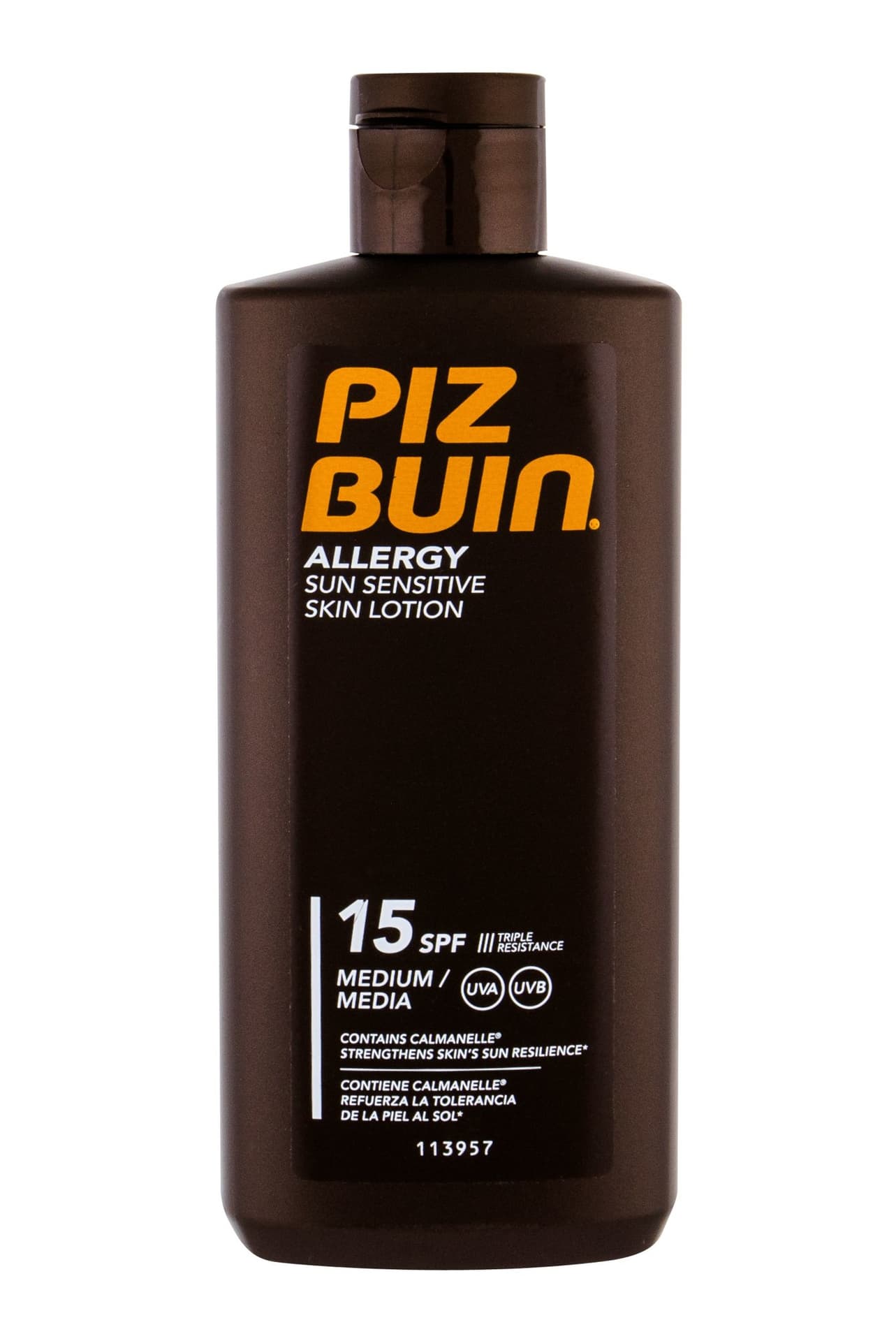 

PIZ BUIN Sun Sensitive Skin Lotion Allergy SPF15 Preparat do opalania ciała 200ml (U)