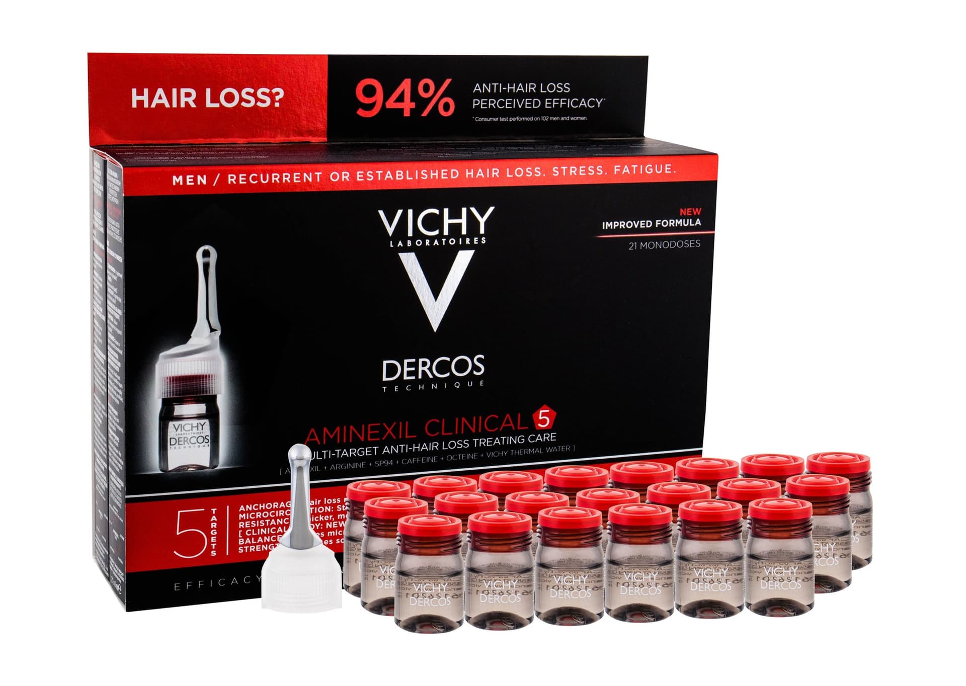

Vichy Aminexil Clinical 5 Dercos Preparat przeciw wypadaniu włosów 21x6ml (M)