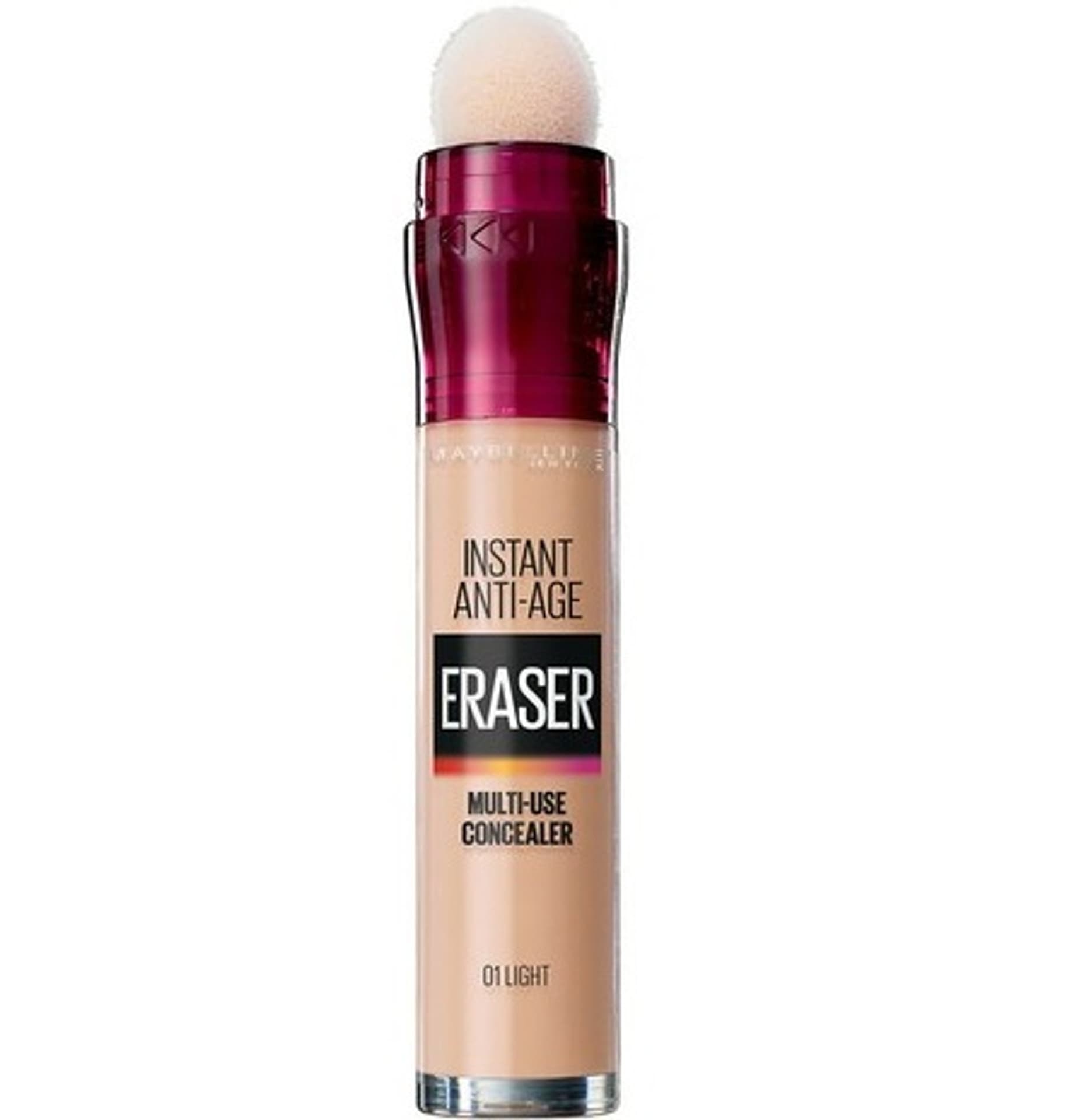 

Maybelline Instant Anti-Age Eraser Concealer korektor do twarzy z gąbeczką 01 Light 6.8ml