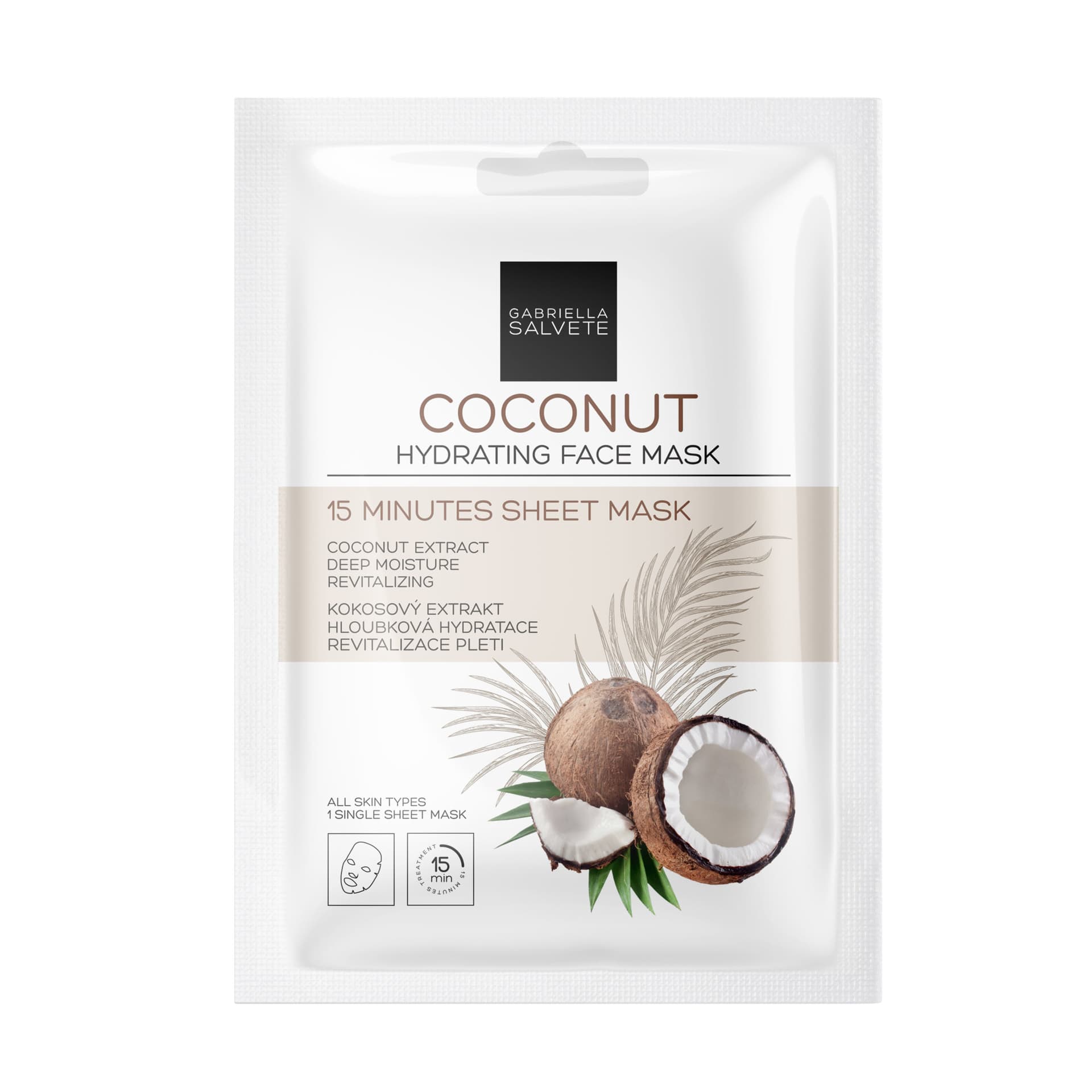 

Gabriella Salvete Coconut 15 Minutes Sheet Mask Maseczka do twarzy 1 szt (W)
