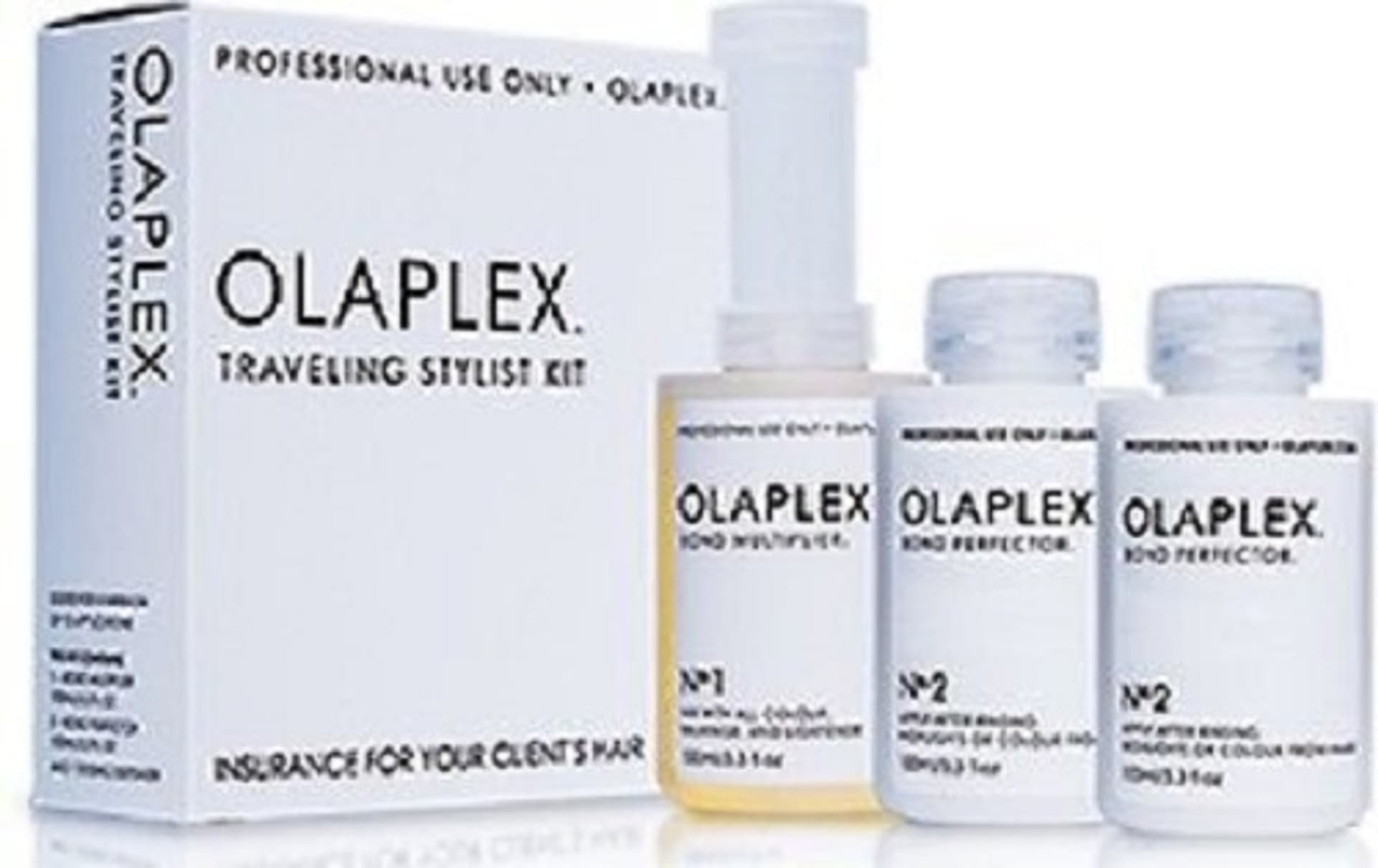 

Olaplex Traveling Stylist Kit Bond Multiplier No. 1 Serum do włosów 100ml 100ml Bond Multiplier No. 1 + 2 x 100ml Bond Perfector No. 2 + Dosing Dispenser (W)