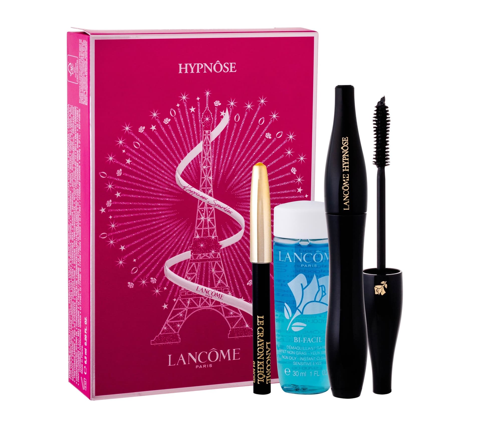 

Lancôme 01 Noir Hypnotic Hypnose Tusz do rzęs 6,2ml Tusz do rzęs 6,2ml + Kredka do oczu Le Crayon Khol 0,7g 01 Noir + Płyn do demakijażu oczu Bi-Facil 30ml (W)