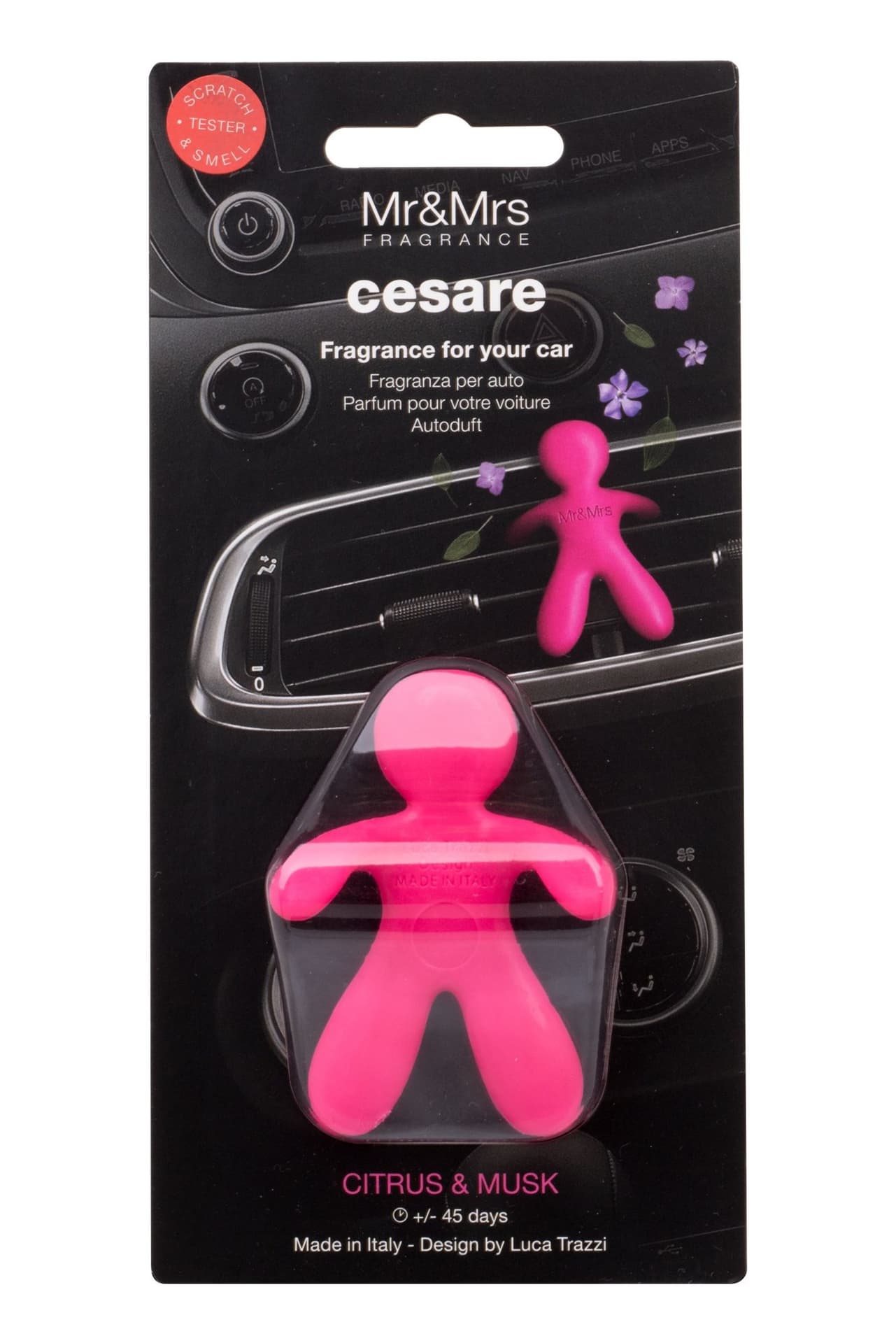 

MrMrs Fragrance Cesare Citrus Musk Zapach samochodowy 1 szt (U)