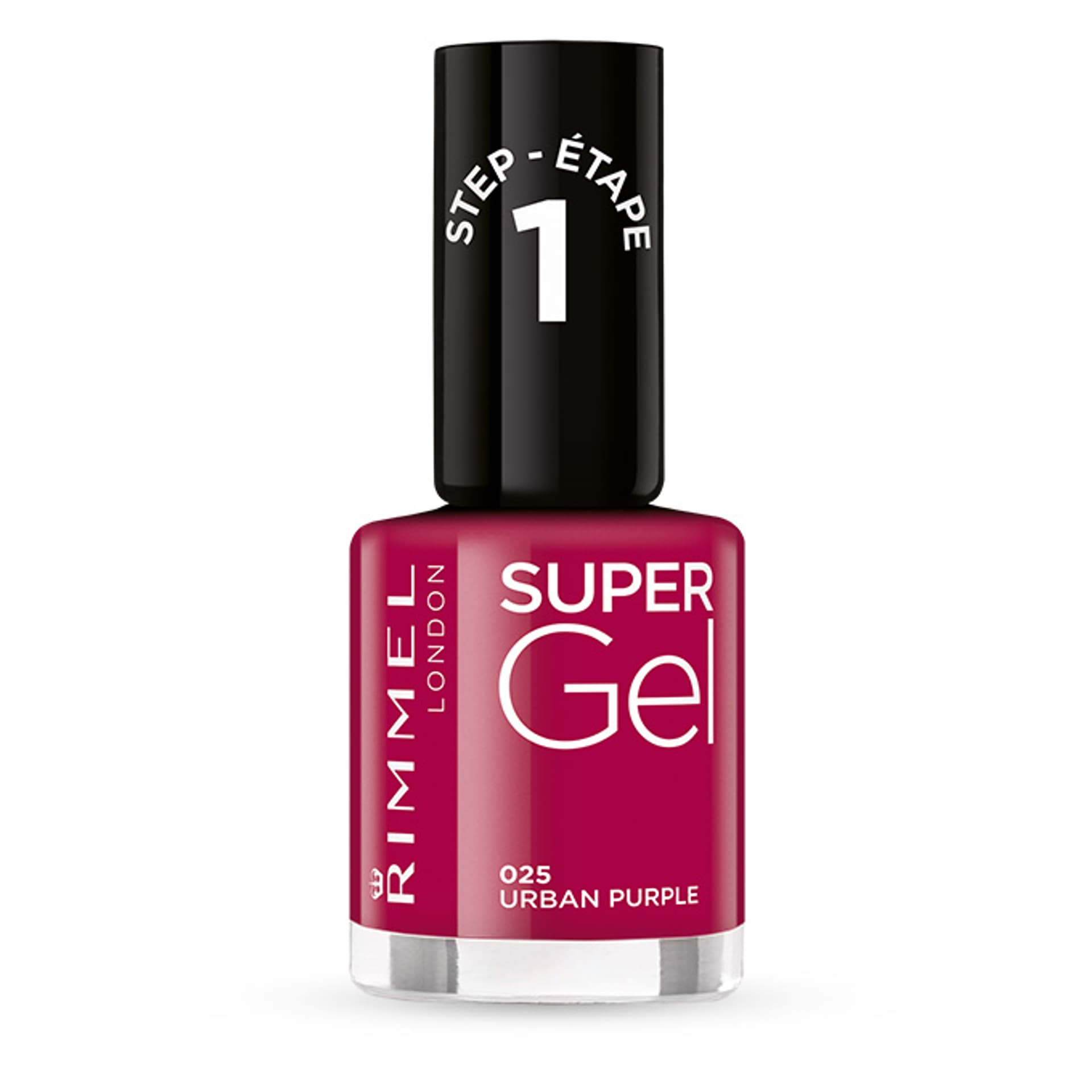 

Rimmel London 025 Urban Purple STEP1 Super Gel Lakier do paznokci 12ml (W)