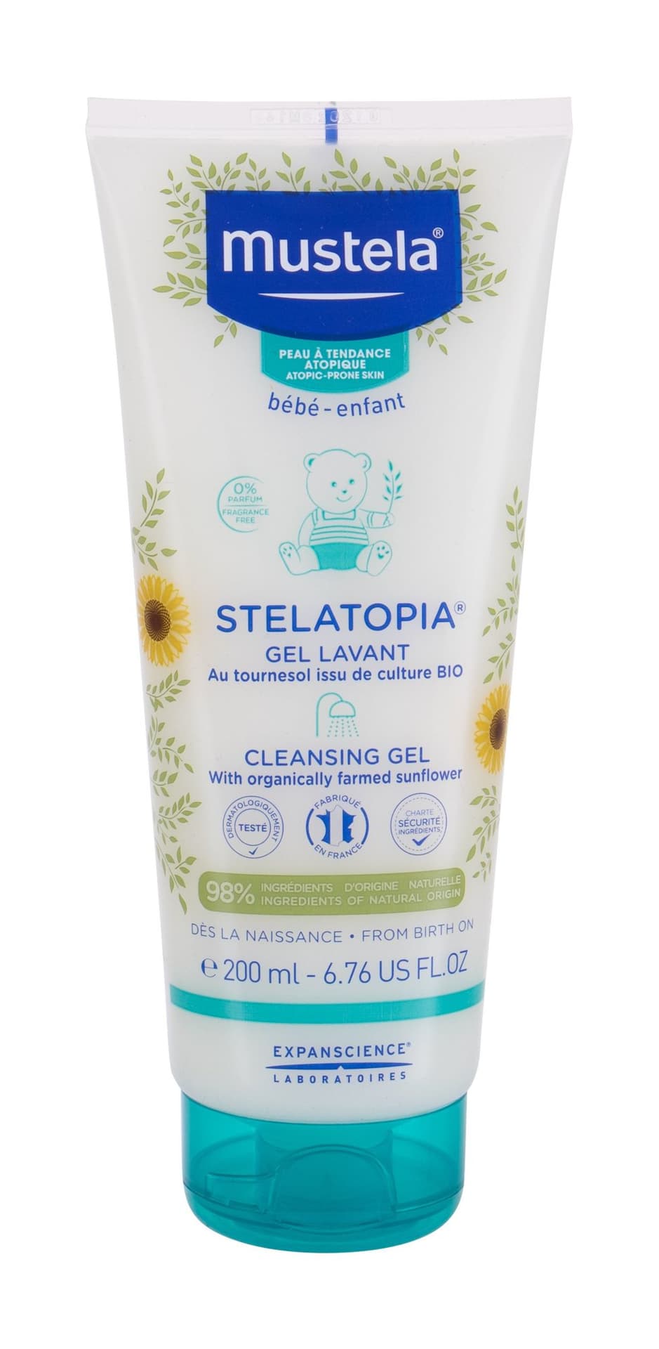 

Mustela Cleansing Gel Bébé Stelatopia Żel pod prysznic 200ml (K)