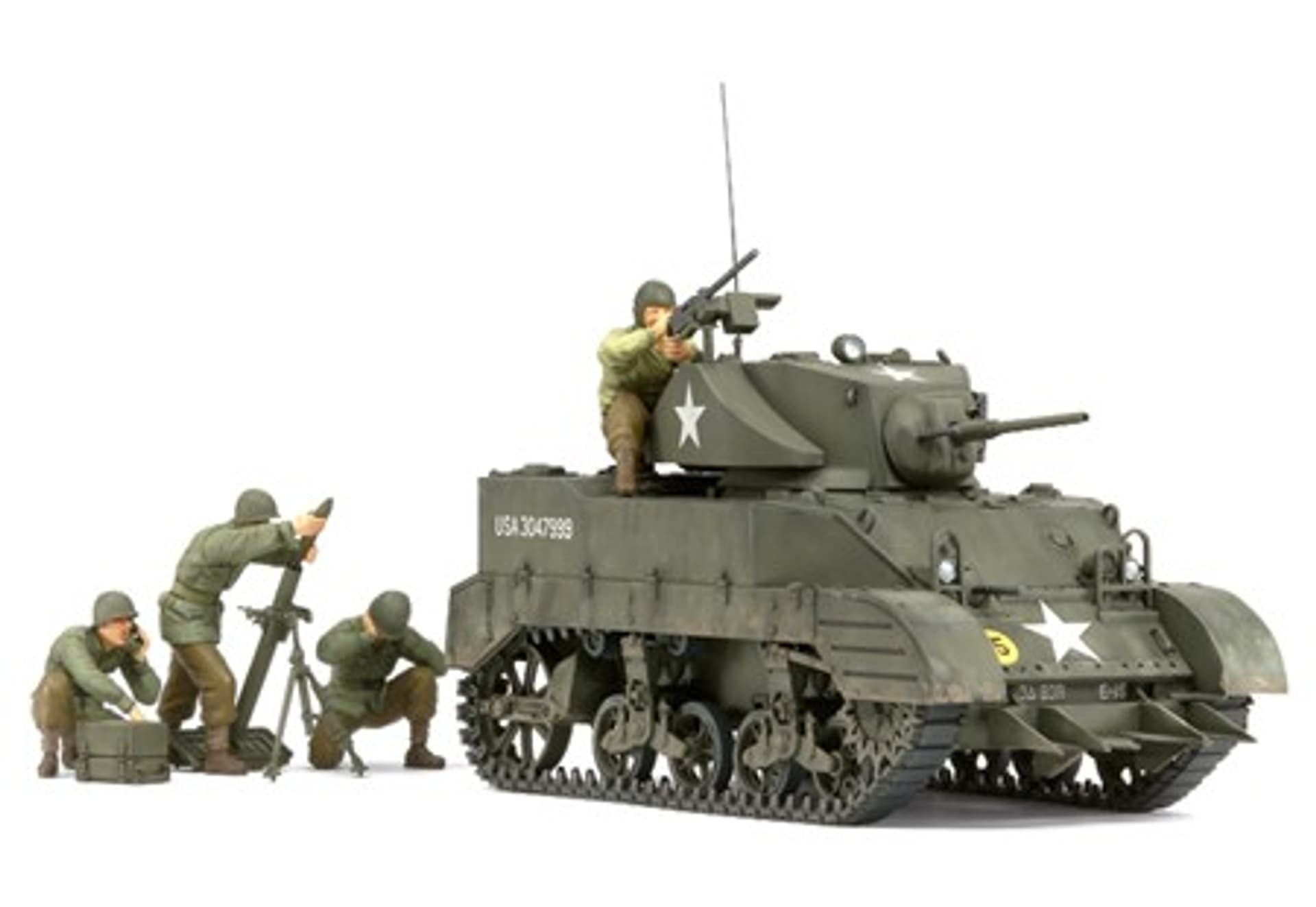 

U.S. Light Tank M5A1 "Pursuit Operation" Set (w/4 Figures)
