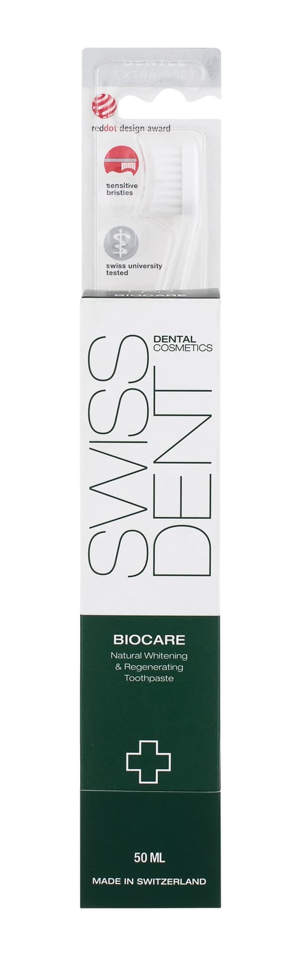 

Swissdent Teeth Gums Biocare Pasta do zębów 50ml Pasta do zębów Biocare 50ml + Szczoteczka do zębów Profi Extra Soft 1 szt (U)