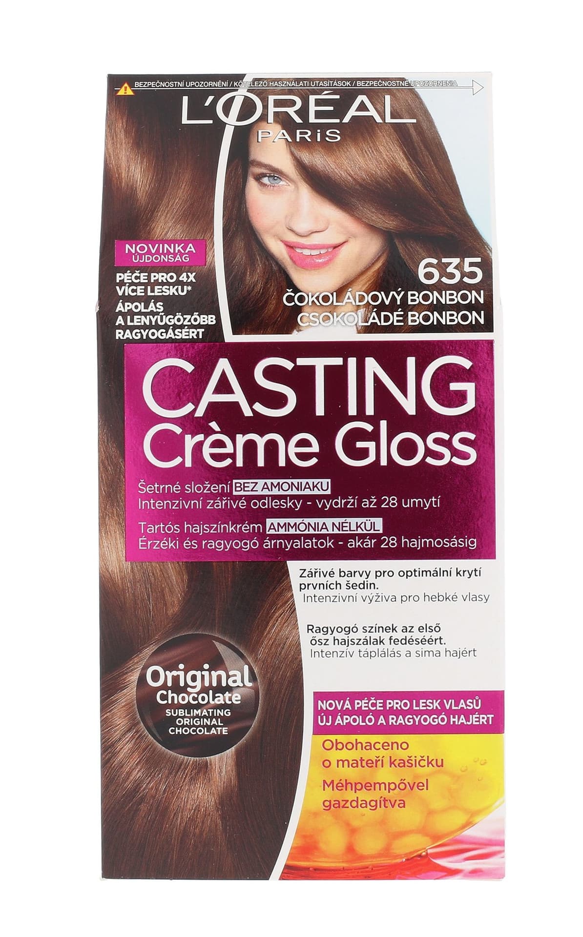 

L´Oréal Paris 635 Chocolate Bonbon Casting Creme Gloss Farba do włosów 48ml (W)