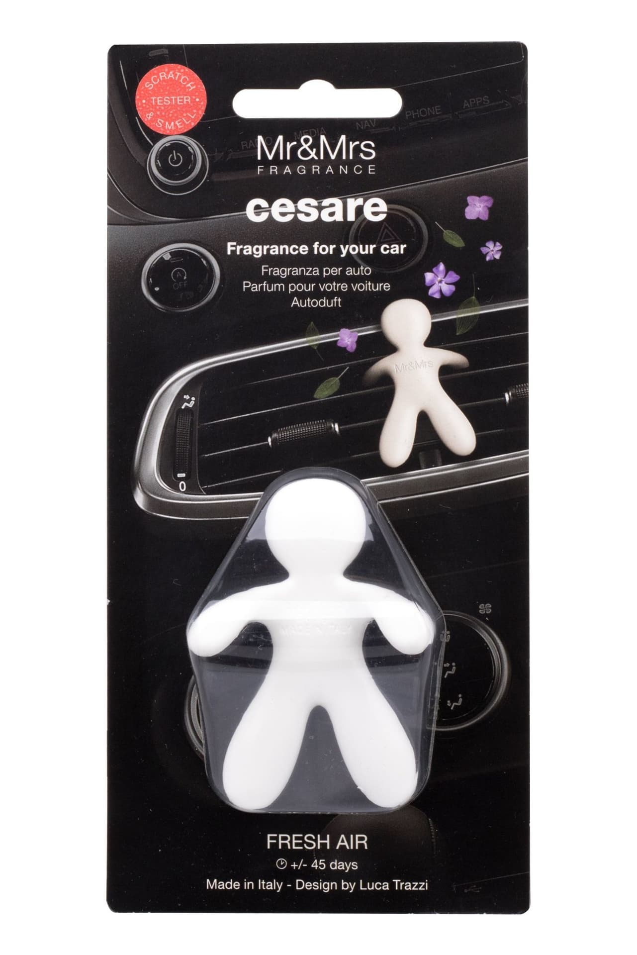 

Mr&Mrs Cesare Scent for Car, White, Fresh Air