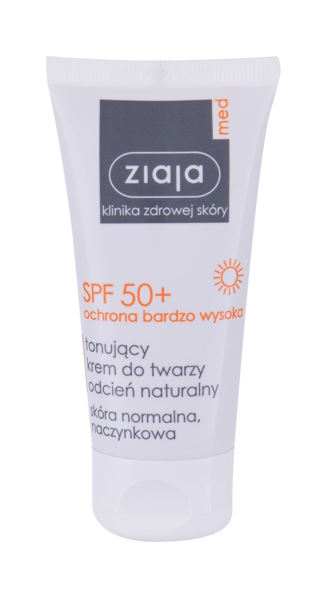 

Ziaja Med Natural Tinted Protective SPF50+ Preparat do opalania twarzy 50ml (W)