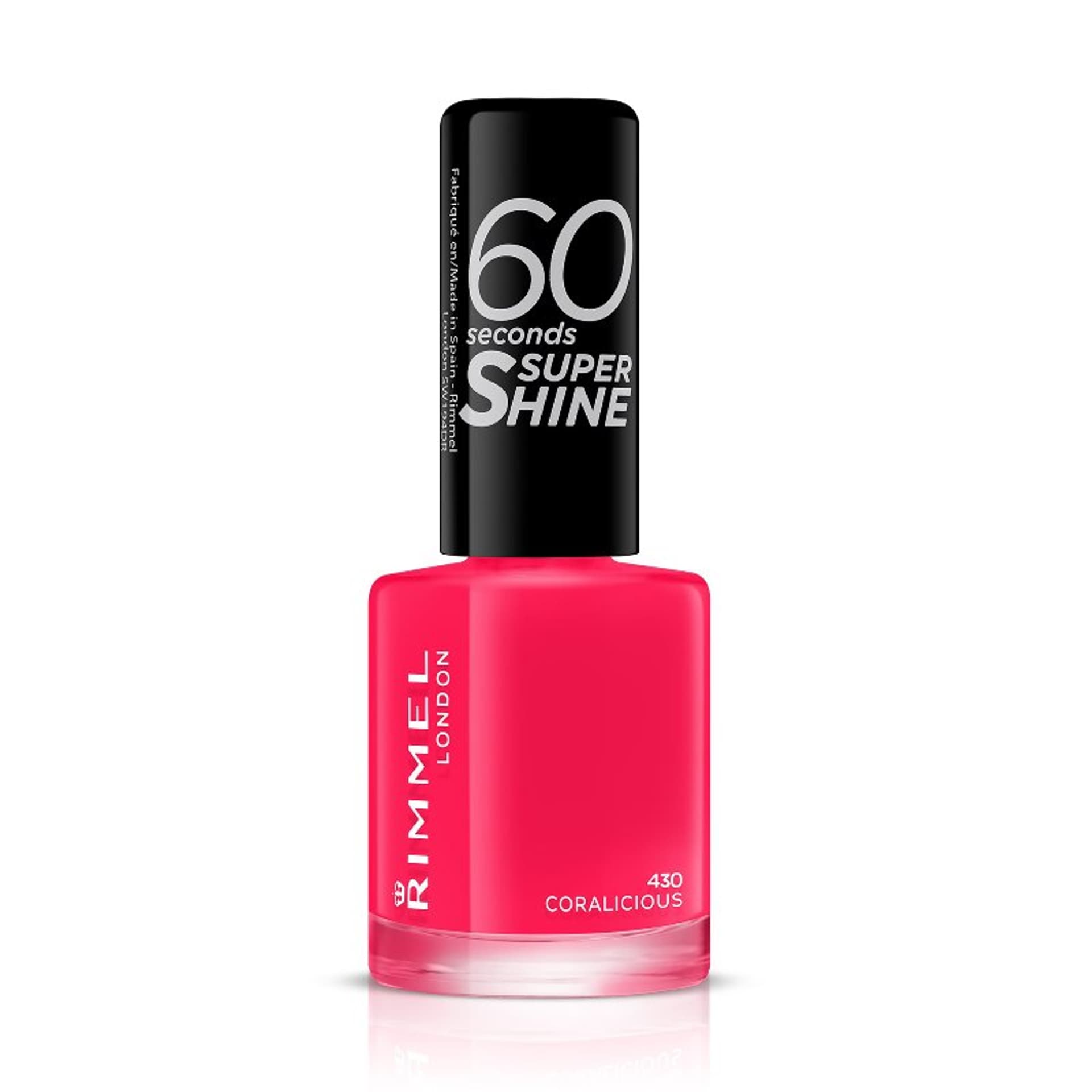 

Rimmel London 430 Coralicious Super Shine 60 Seconds Lakier do paznokci 8ml (W)