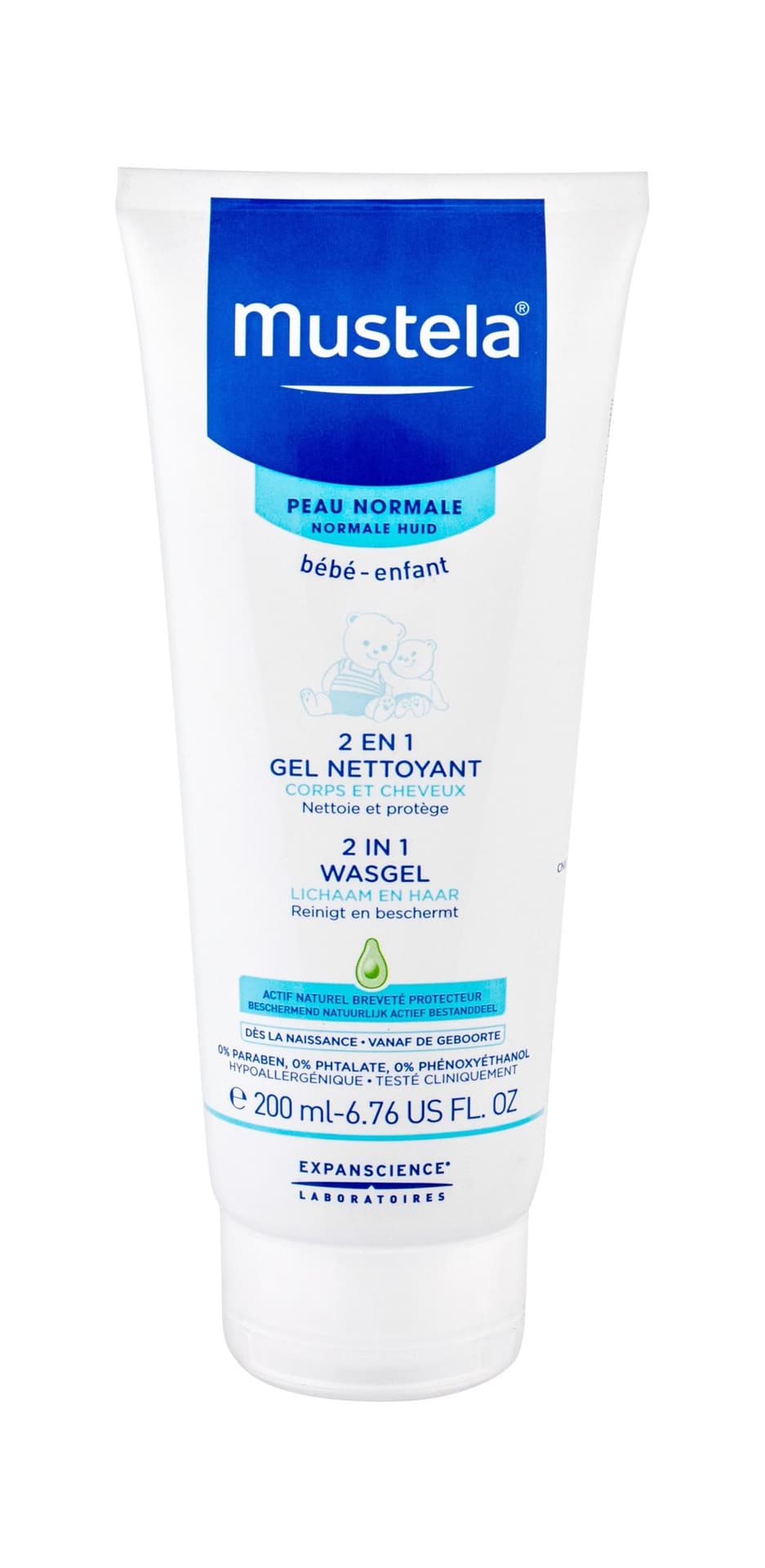 

Mustela 2 in 1 Cleansing Gel Bébé Żel pod prysznic 200ml (K)