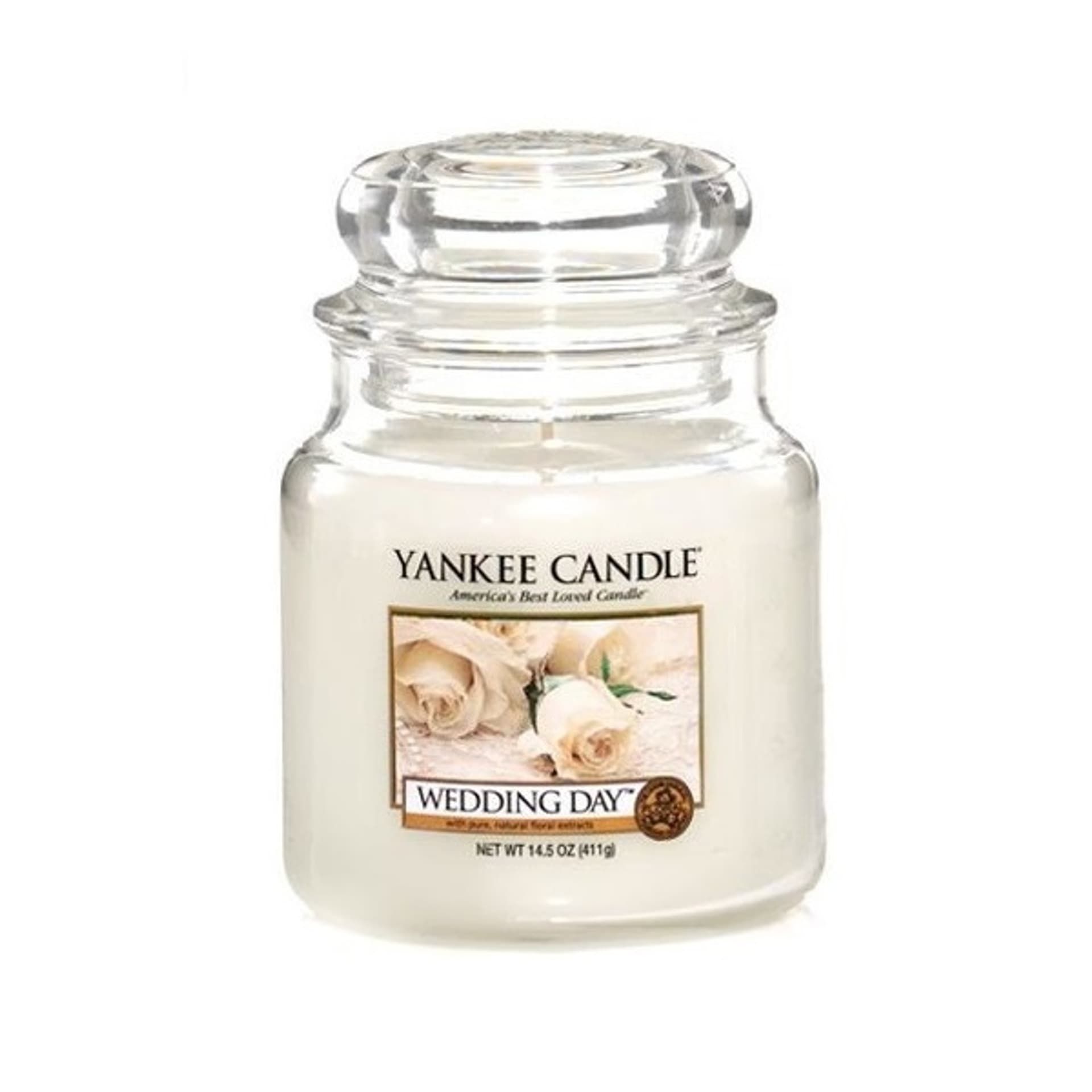 

Yankee Candle Świeca zapachowa średni słój Wedding Day 411g