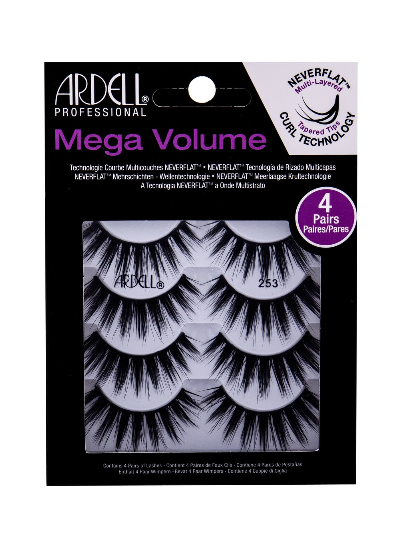 

Ardell Black 253 Mega Volume Sztuczne rzęsy 4 szt (W)