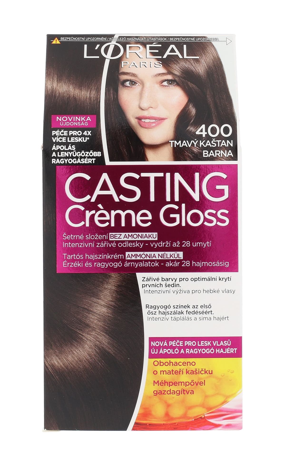 

L´Oréal Paris 400 Dark Brown Casting Creme Gloss Farba do włosów 48ml (W)