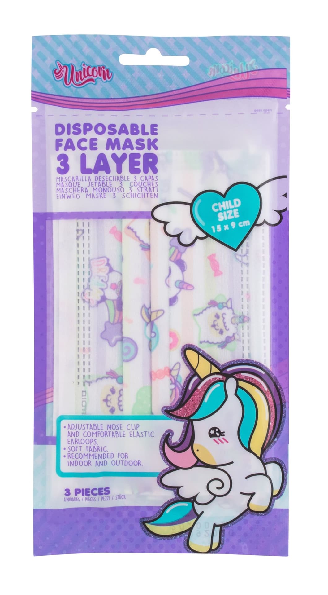 

Eau My Unicorn Eau My Unicorn Maseczki ochronne 3 szt (K)