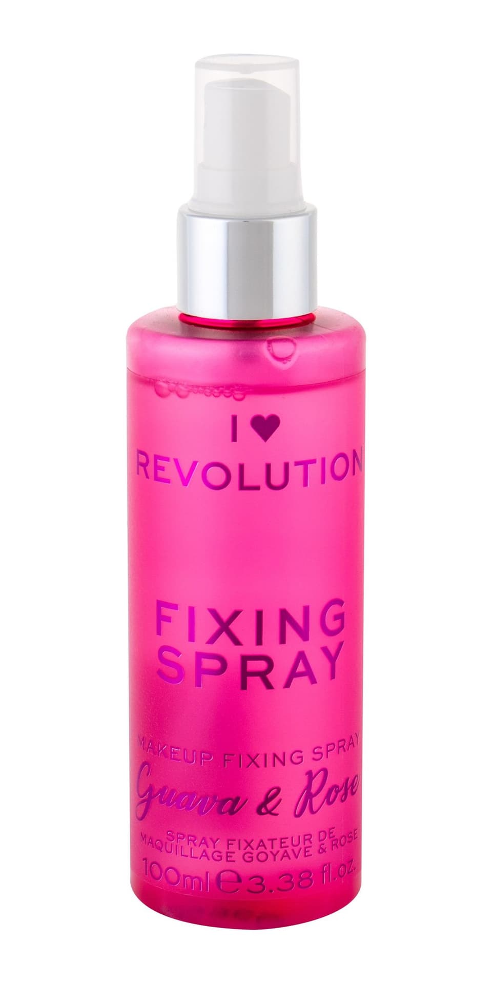 

Makeup Revolution London Fixing Spray I Heart Revolution Guava Rose Utrwalacz makijażu 100ml (W)