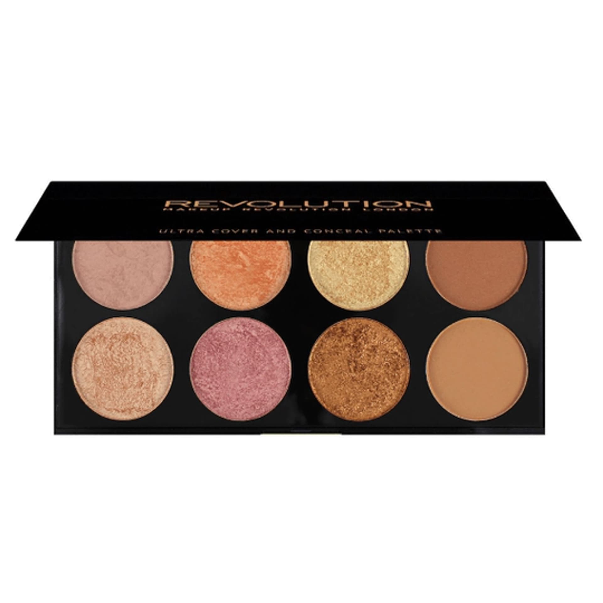 

Makeup Revolution Ultra Blush Palette 8 Zestaw do konturowania twarzy Golden Sugar 2 Rose Gold 13g