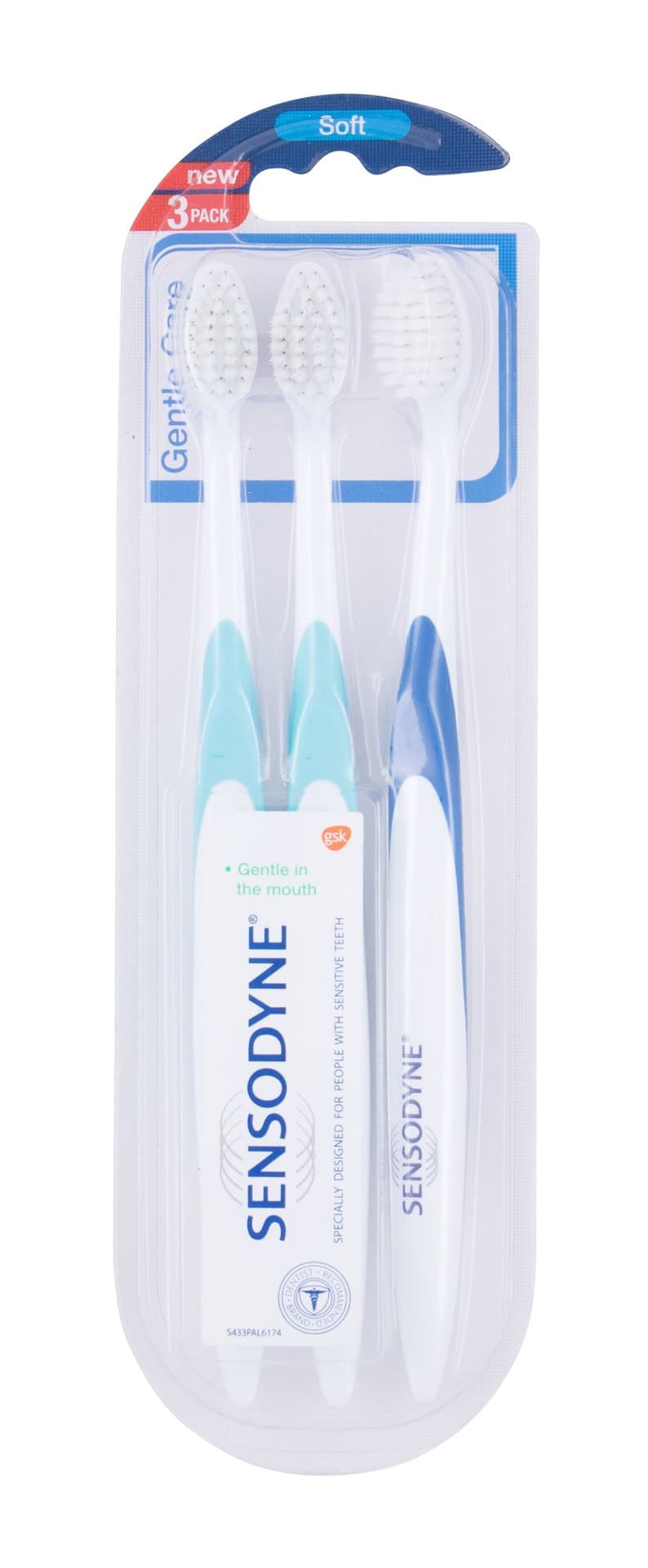 

Sensodyne Gentle Care Szczoteczka do zębów 3 szt (U)