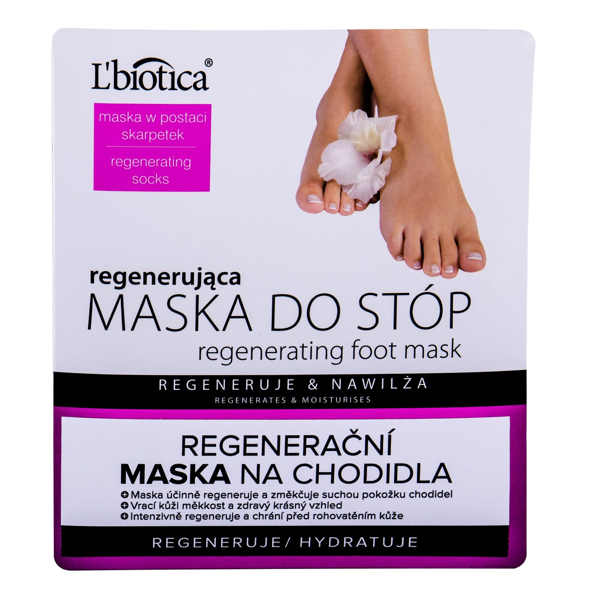 

LB L`biotica Stopy Maska Regenerujaca skarpetki