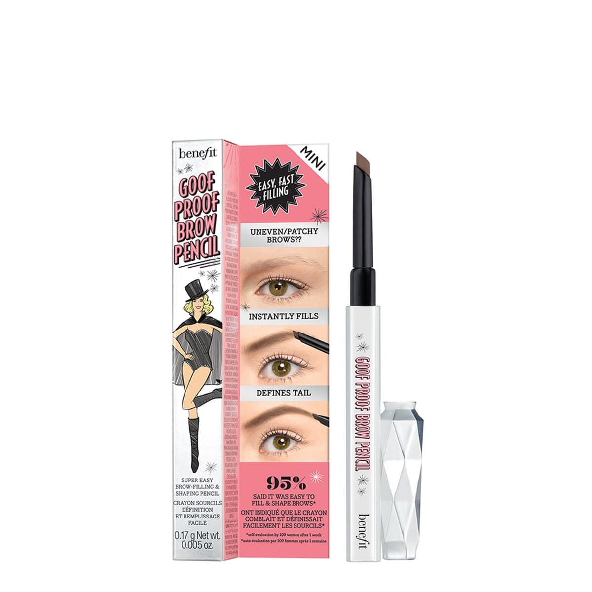 

Benefit Goof Proof Brow Pencil Mini kredka do brwi 2 Warm Golden Blonde 0.17g