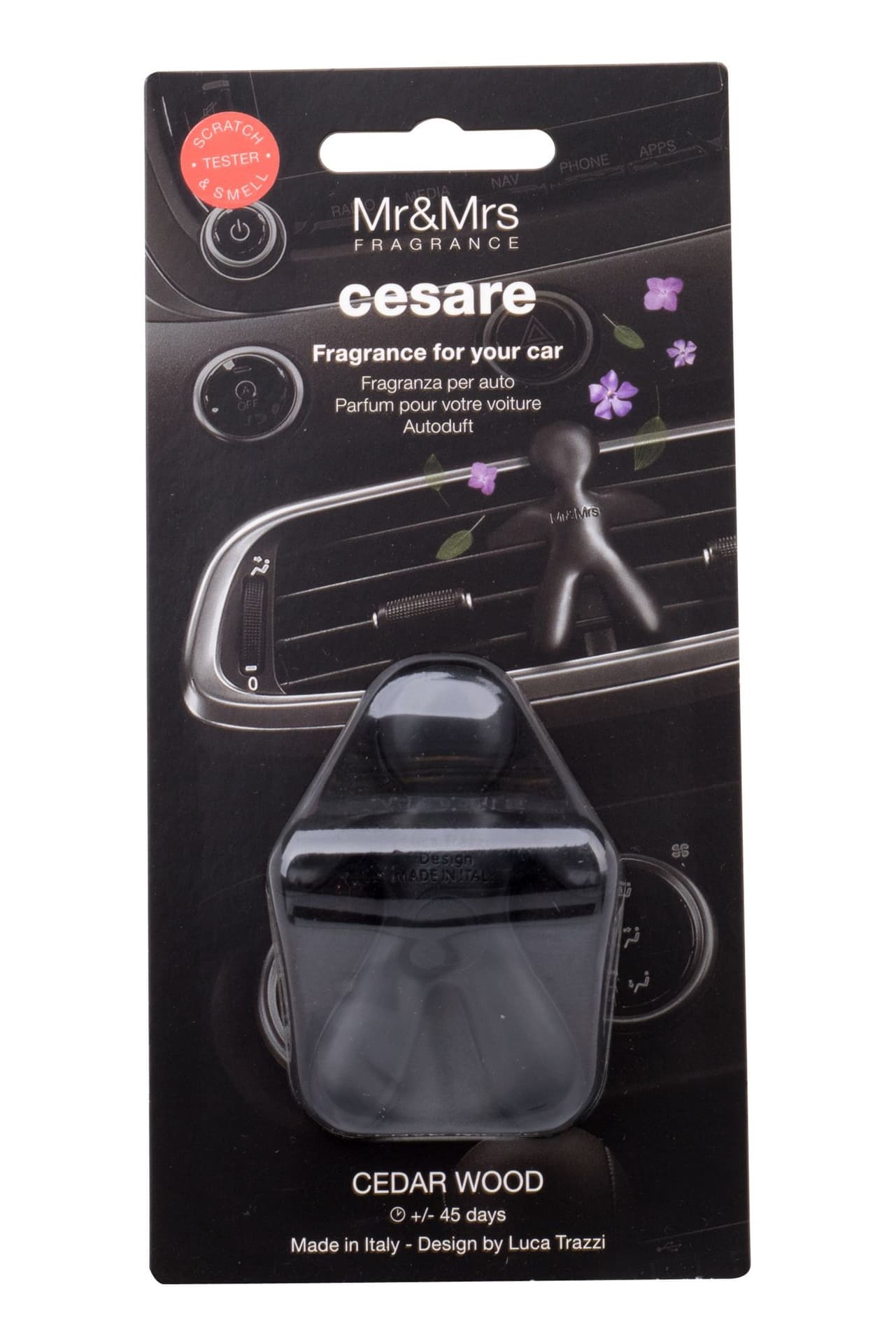 

MrMrs Fragrance Cesare Cedar Wood Zapach samochodowy 1 szt (U)