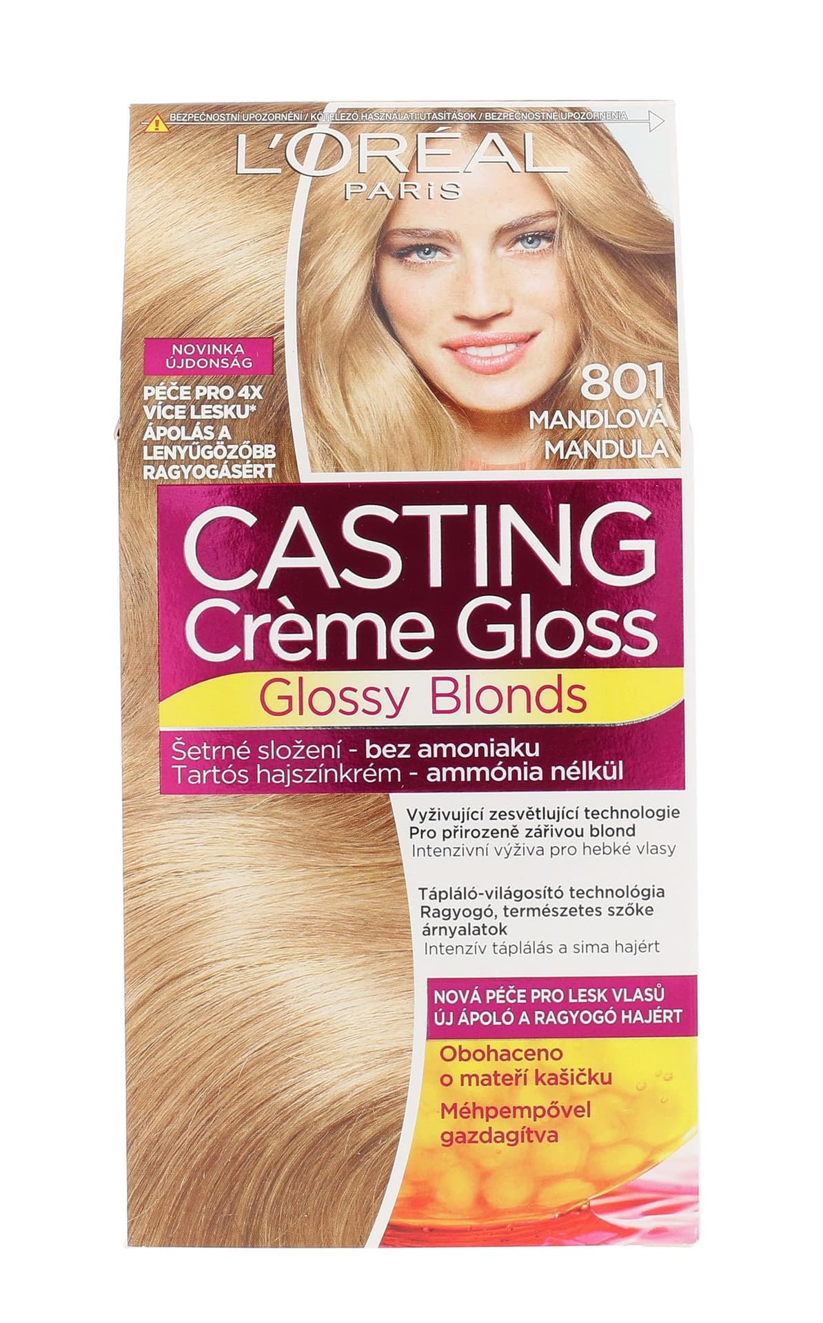 

L´Oréal Paris 801 Silky Blonde Glossy Blonds Casting Creme Gloss Farba do włosów 48ml (W)