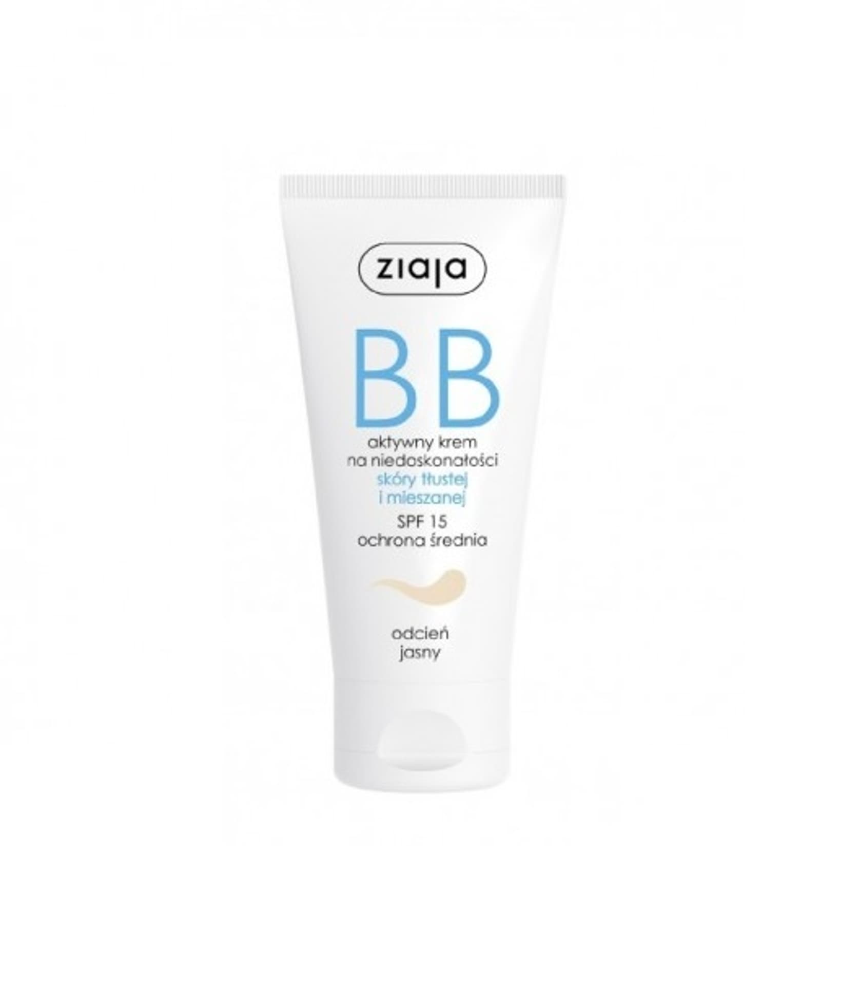 

Ziaja BB krem do skóry tłustej i mieszanej odcień jasny SPF15 50ml