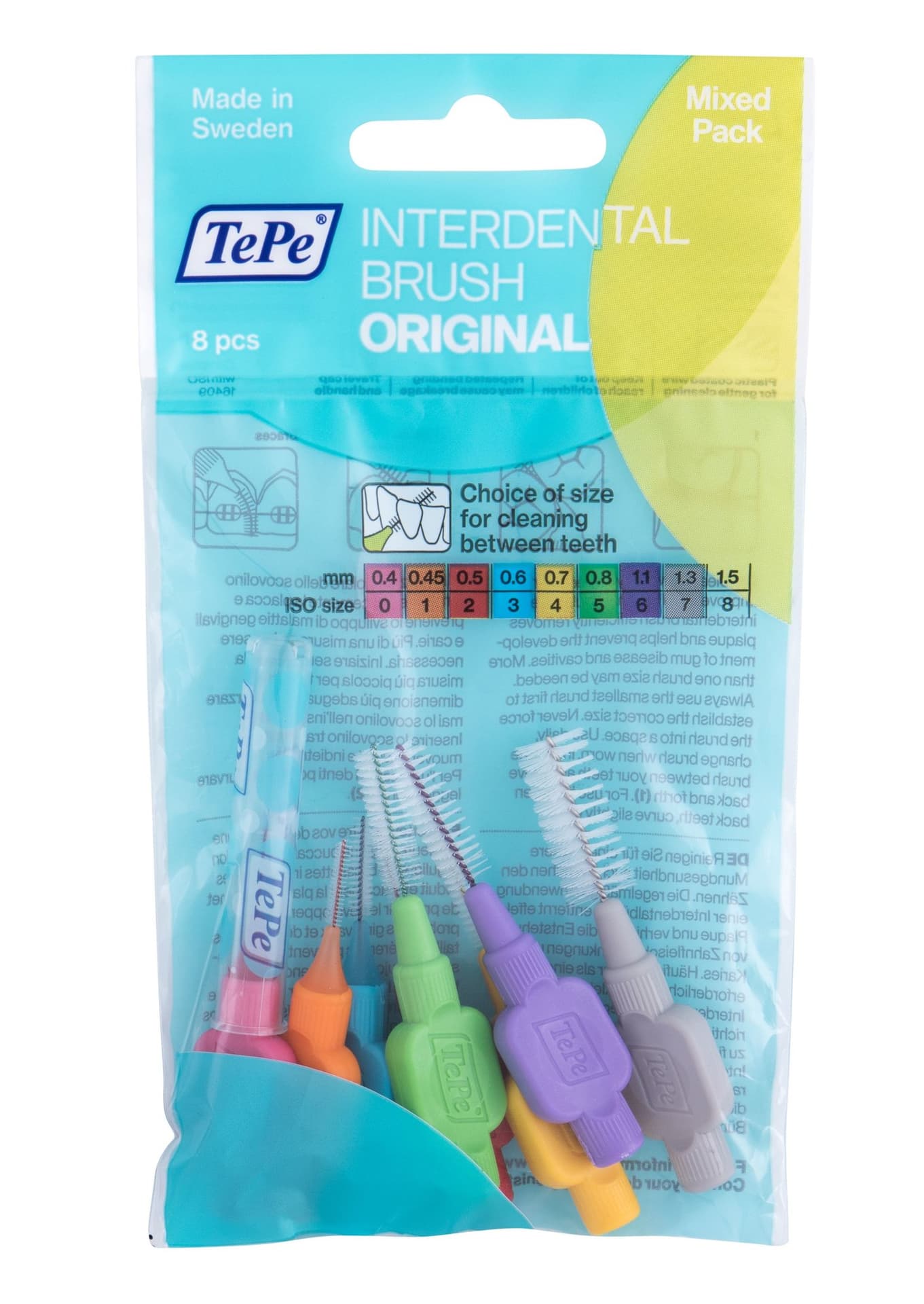 

TePe Original Mixed Pack Szczoteczka do przestrzeni międzyzębowych 8 szt (U)