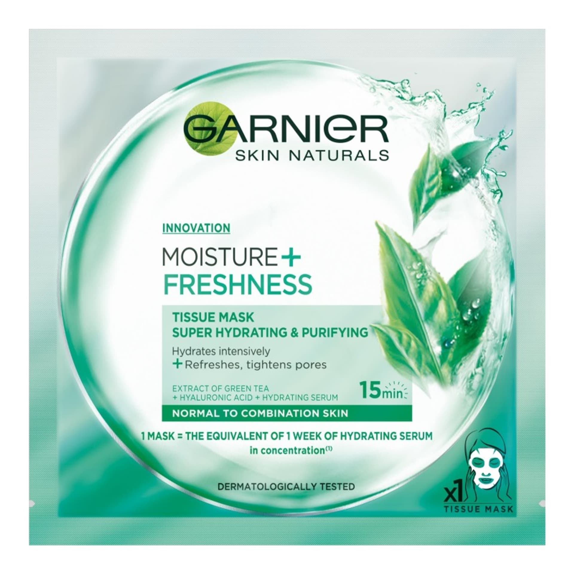 

Garnier Moisture + Freshness Skin Naturals Maseczka do twarzy 1 szt (W)