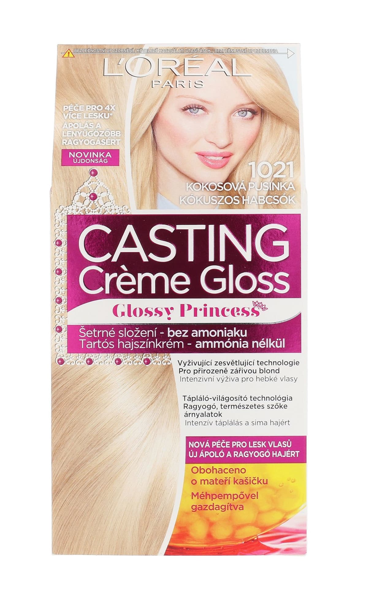 

L´Oréal Paris 1021 Coconut Baby Glossy Princess Casting Creme Gloss Farba do włosów 48ml (W)