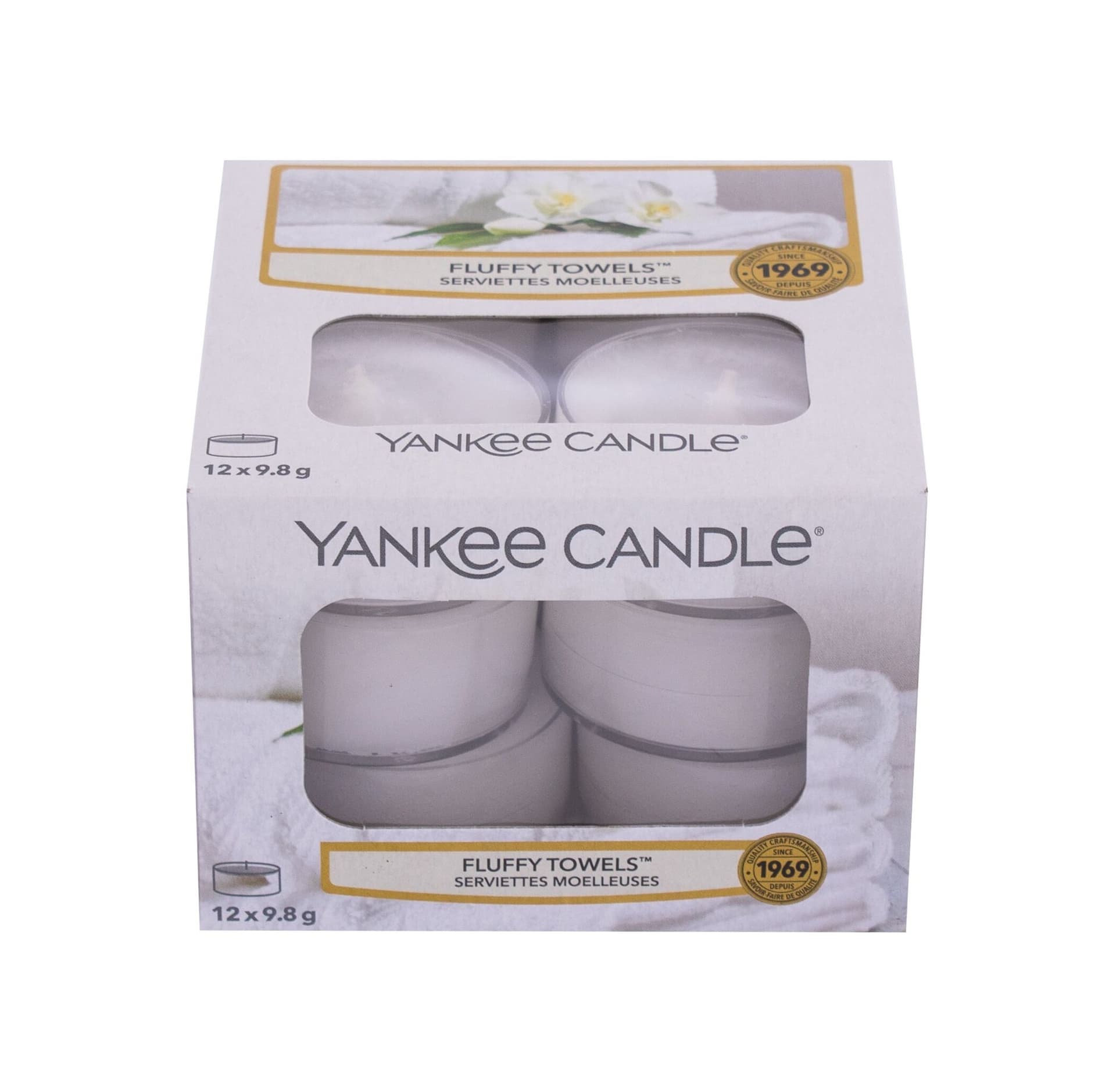 

Yankee Candle Fluffy Towels Świeczka zapachowa 117,6g (U)