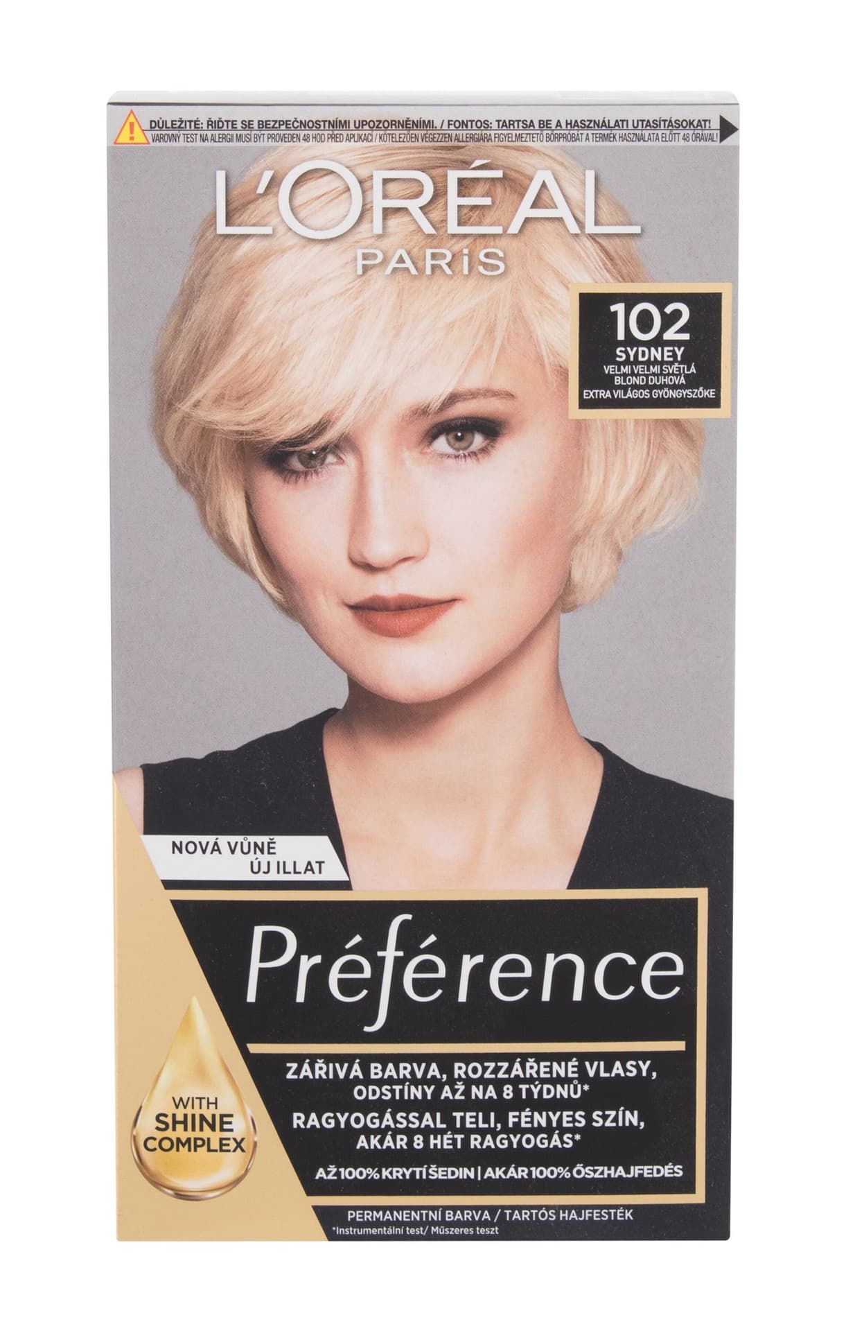 

L´Oréal Paris 102 Iridescent Pearl Blonde Féria Préférence Farba do włosów 60ml (W)