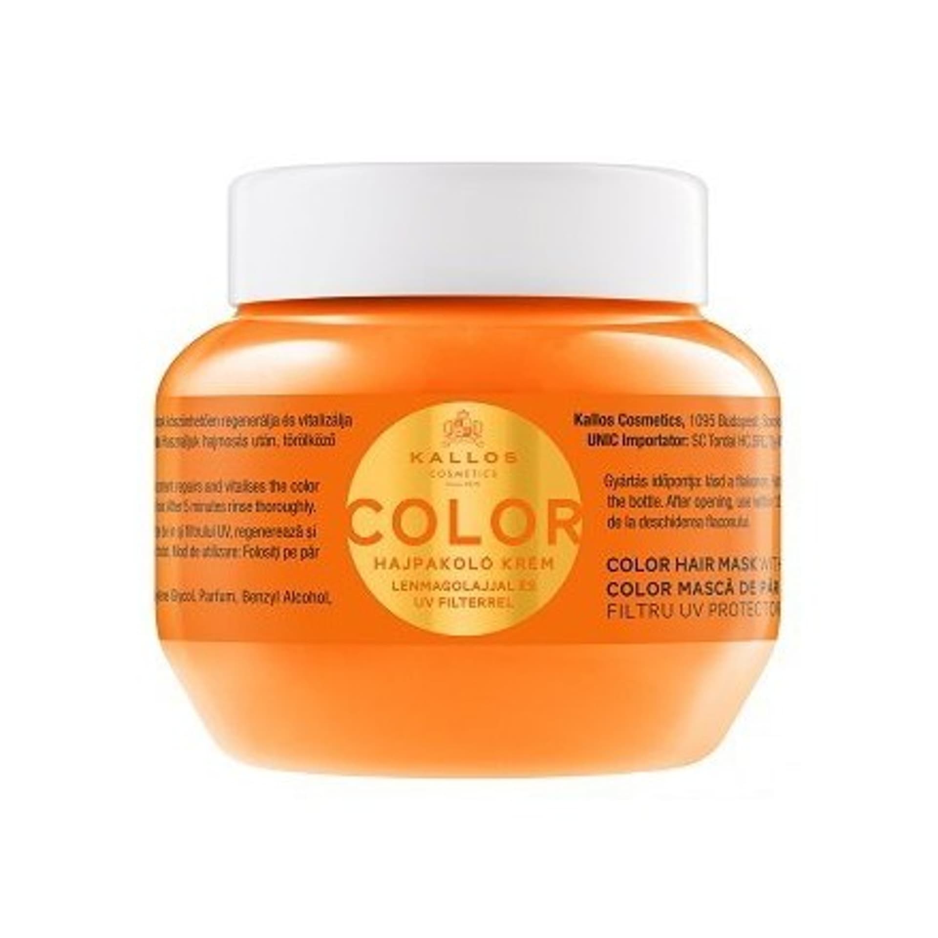 

Kallos Color Hair Mask With Linseed Oil And UV Filter maska z zawartością oleju ziarna lnu i filtra UV do włosów farbowanych 275ml