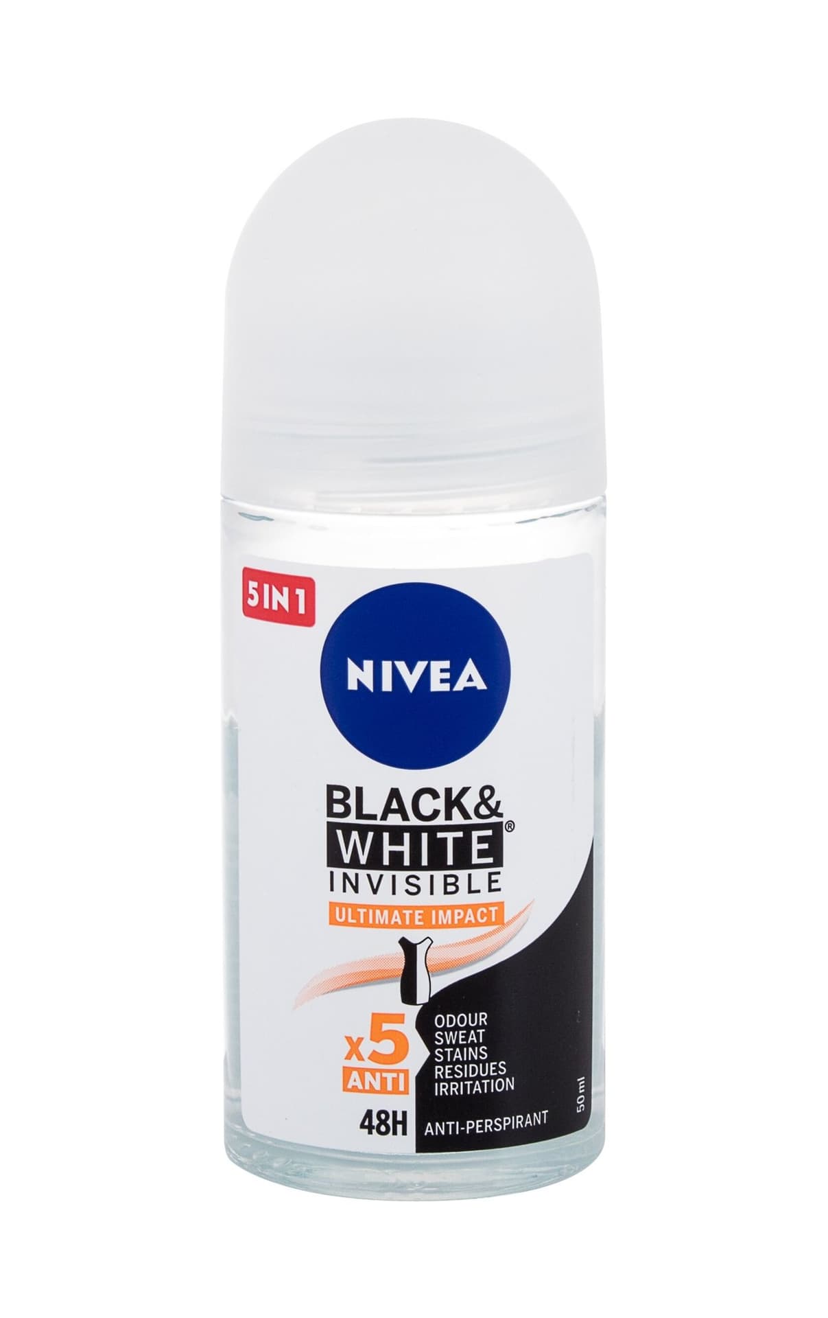 

Nivea Ultimate Impact Black White Invisible 48H Antyperspirant 50ml (W)