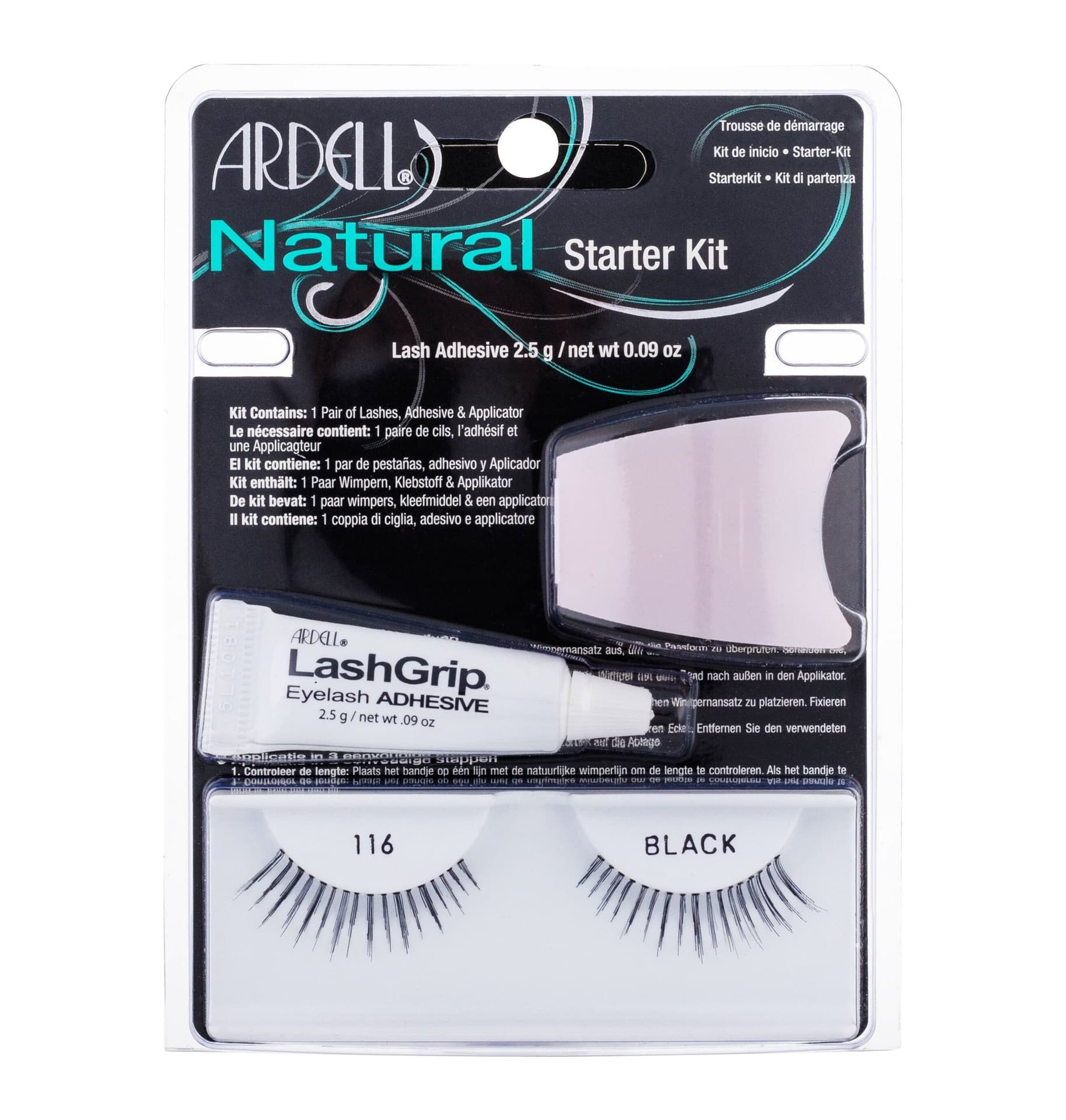 

Ardell Black 116 Natural Sztuczne rzęsy 1 szt Sztuczne rzęsy Natural 116 1 para + Klej do rzęs LashGrip 2,5g + Aplikator (W)