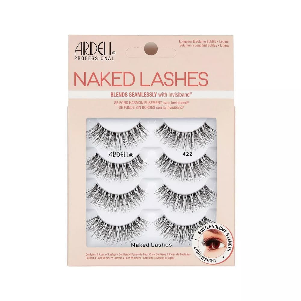 

ARDELL Naked Lashes 422 4 pary sztucznych rzęs na pasku Black