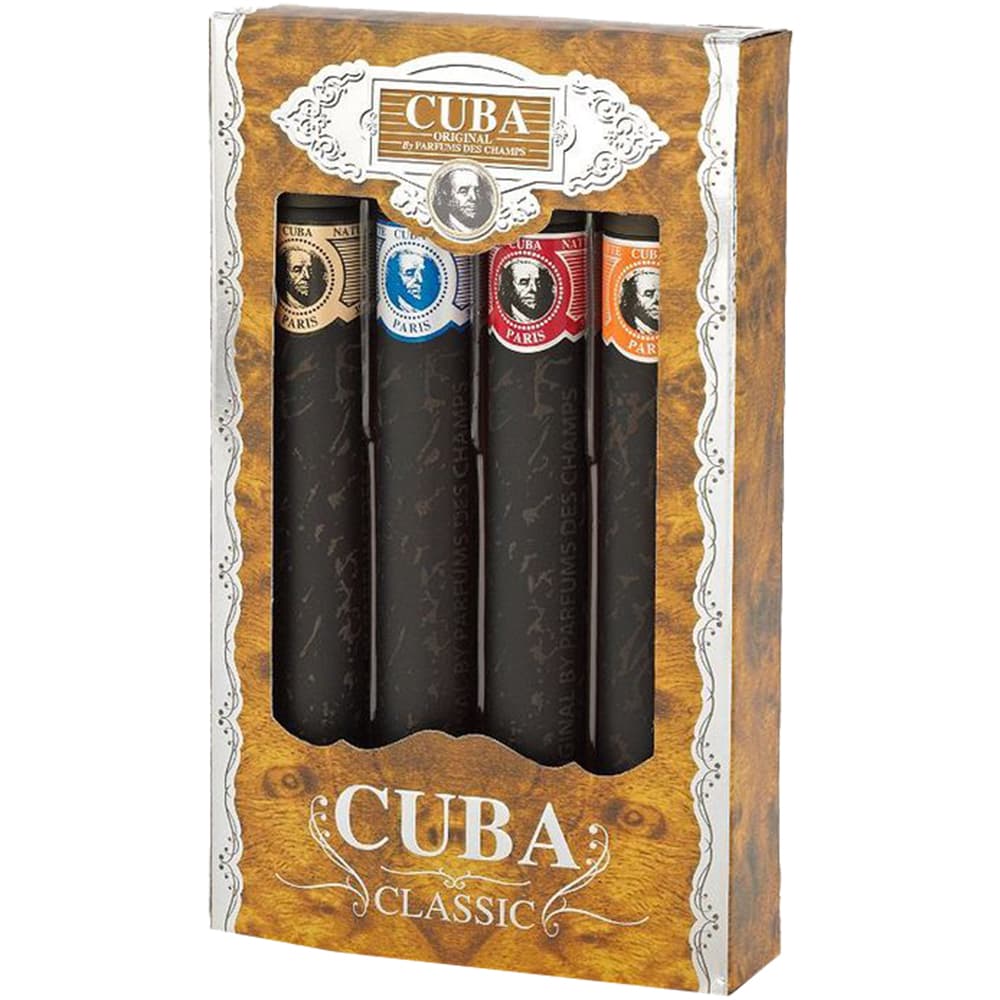 

Cuba Blue EDT 35ml EDT 35ml Yelow + EDT 35ml Blue + EDT 35ml Red + EDT 35ml Orange (M)
