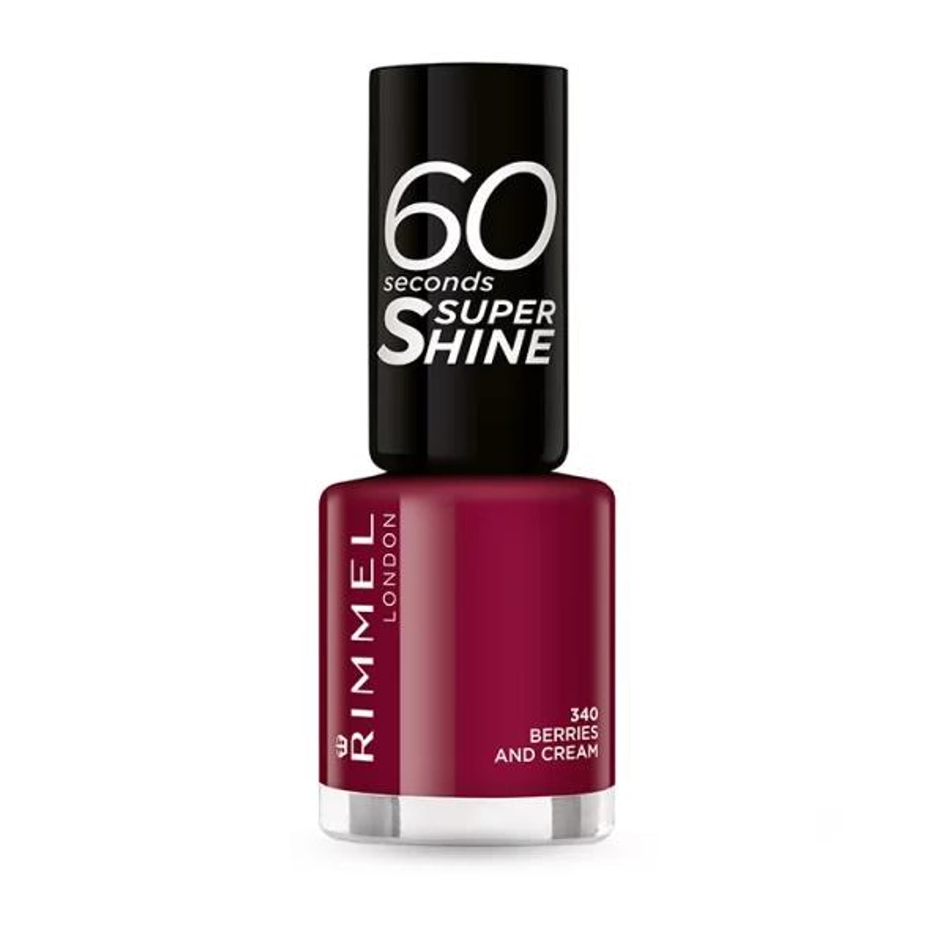 

Rimmel London 340 Berries And Cream Super Shine 60 Seconds Lakier do paznokci 8ml (W)